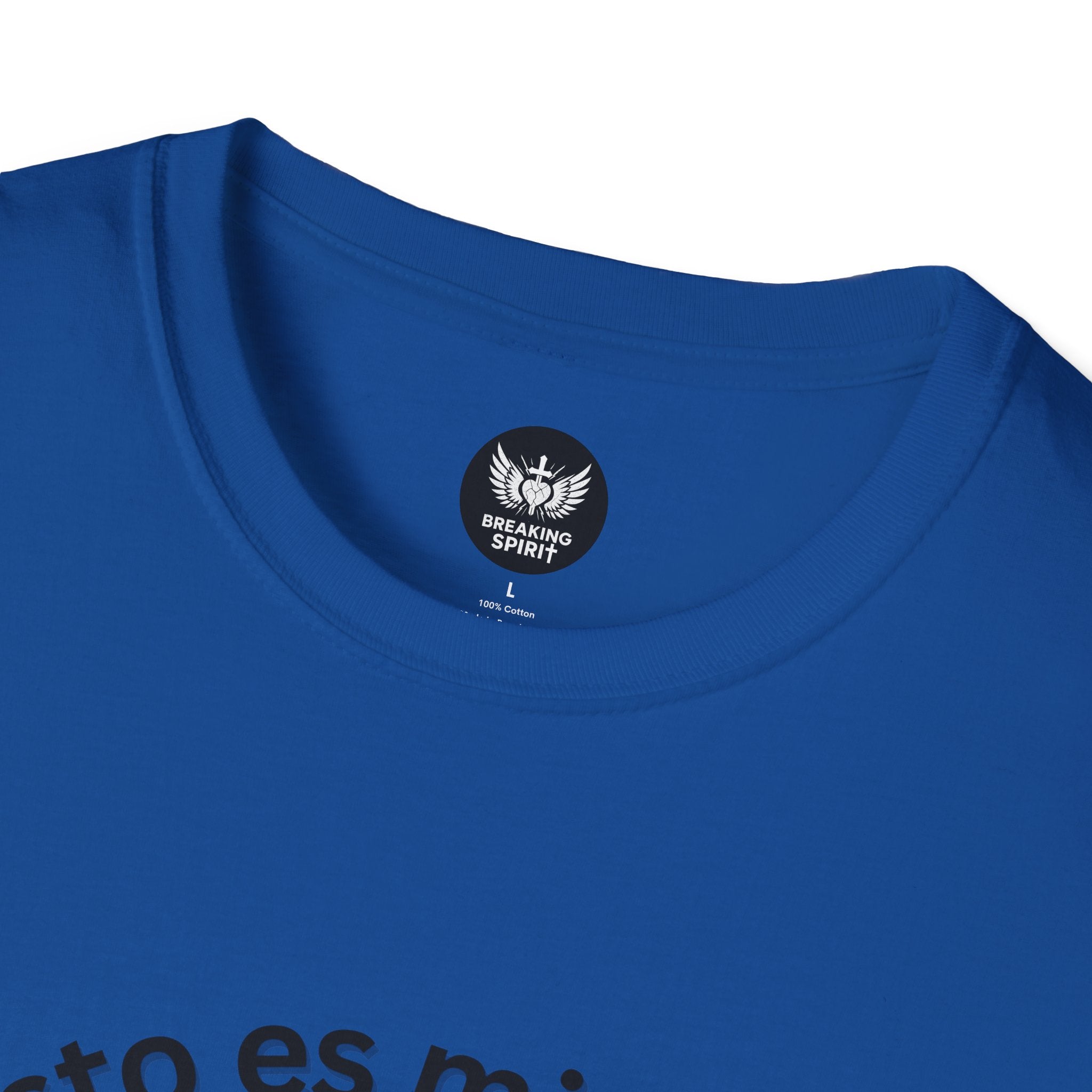 Camiseta Cristo Es Mi Fuerza — Camiseta cristiana en español con silueta de hombre fuerte