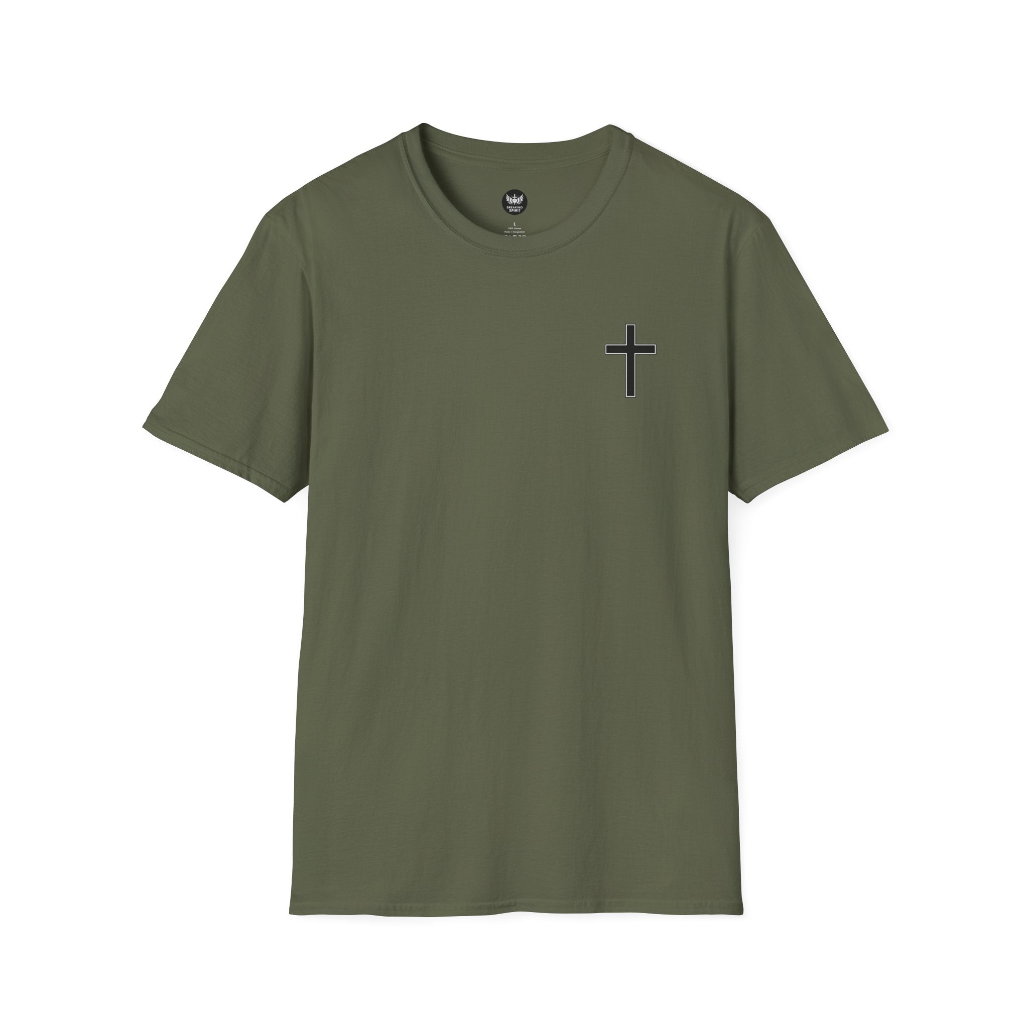 Christian T-Shirt — "Just God" Cross Faith Tee