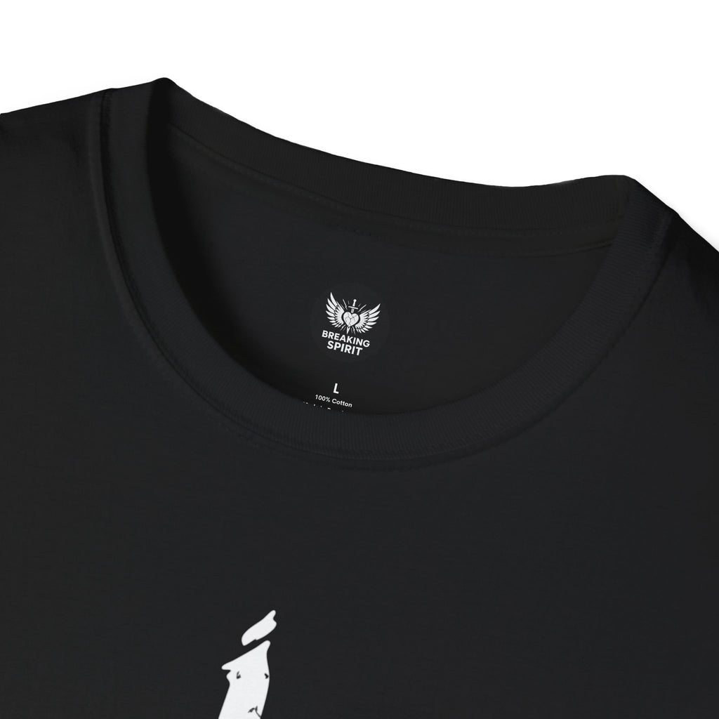 Camiseta Cruzada Pincelada — Camiseta Minimalista de Fe Cristiana