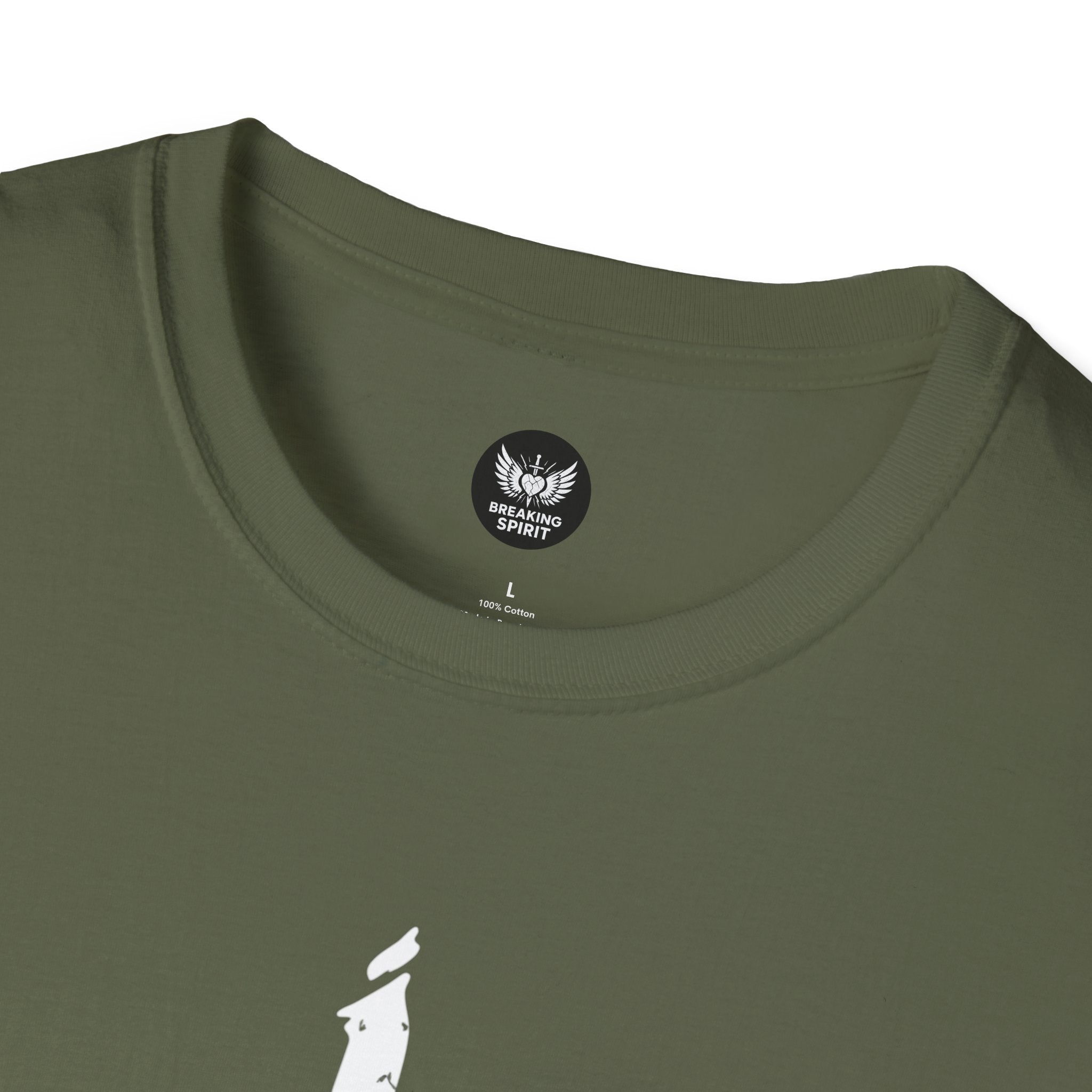 Camiseta Cruzada Pincelada — Camiseta Minimalista de Fe Cristiana