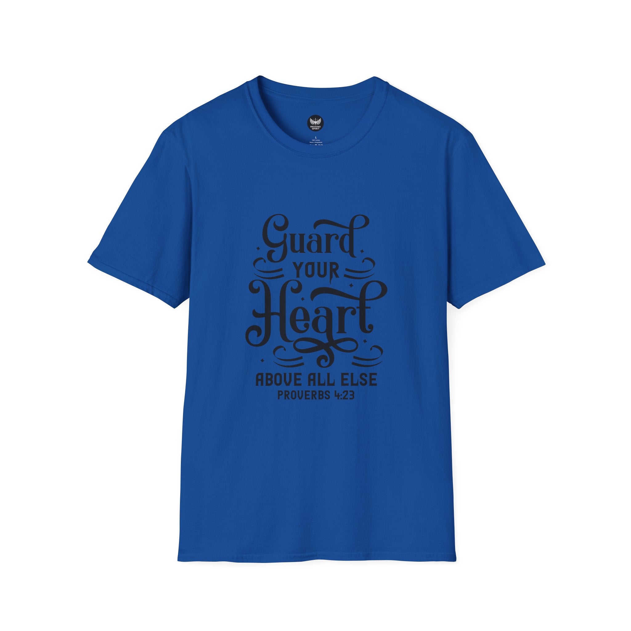 Guard Your Heart T-Shirt — Proverbs 4:23 Inspirational Faith Tee