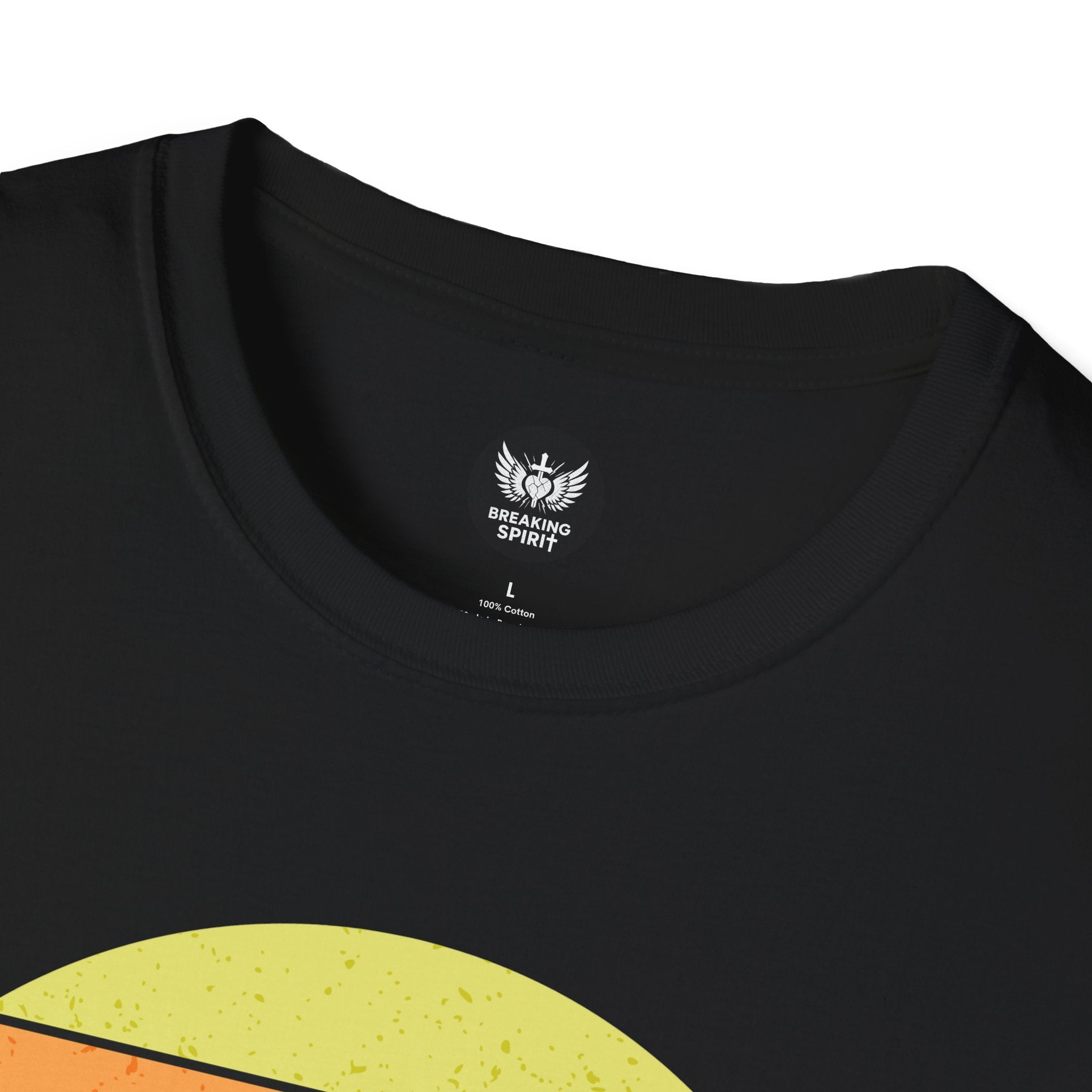 Jesus Saves Tee — Retro Sunset Cross Silhouette Christian T-Shirt