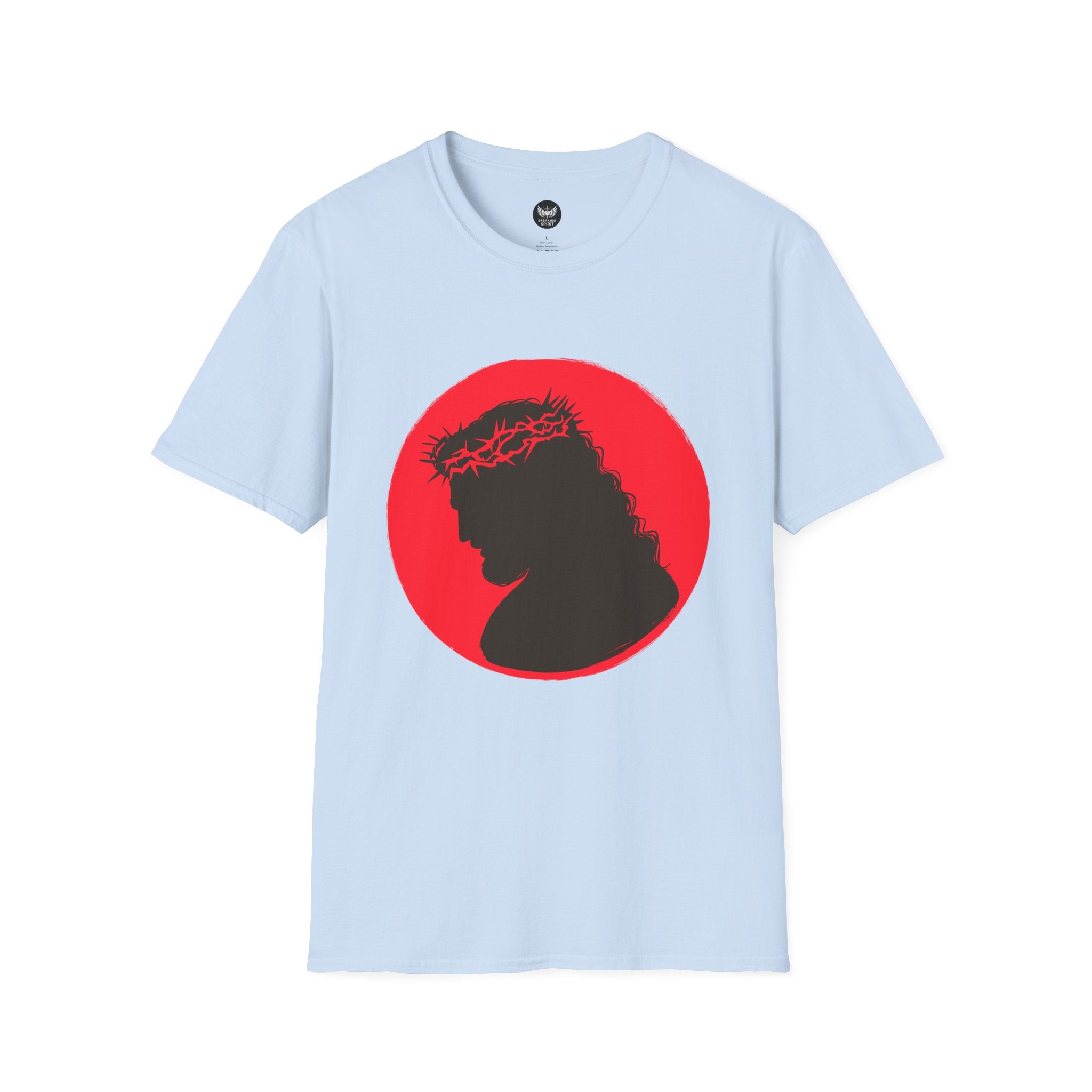 Jesus Silhouette T‑Shirt - Crown of Thorns Christian Tee
