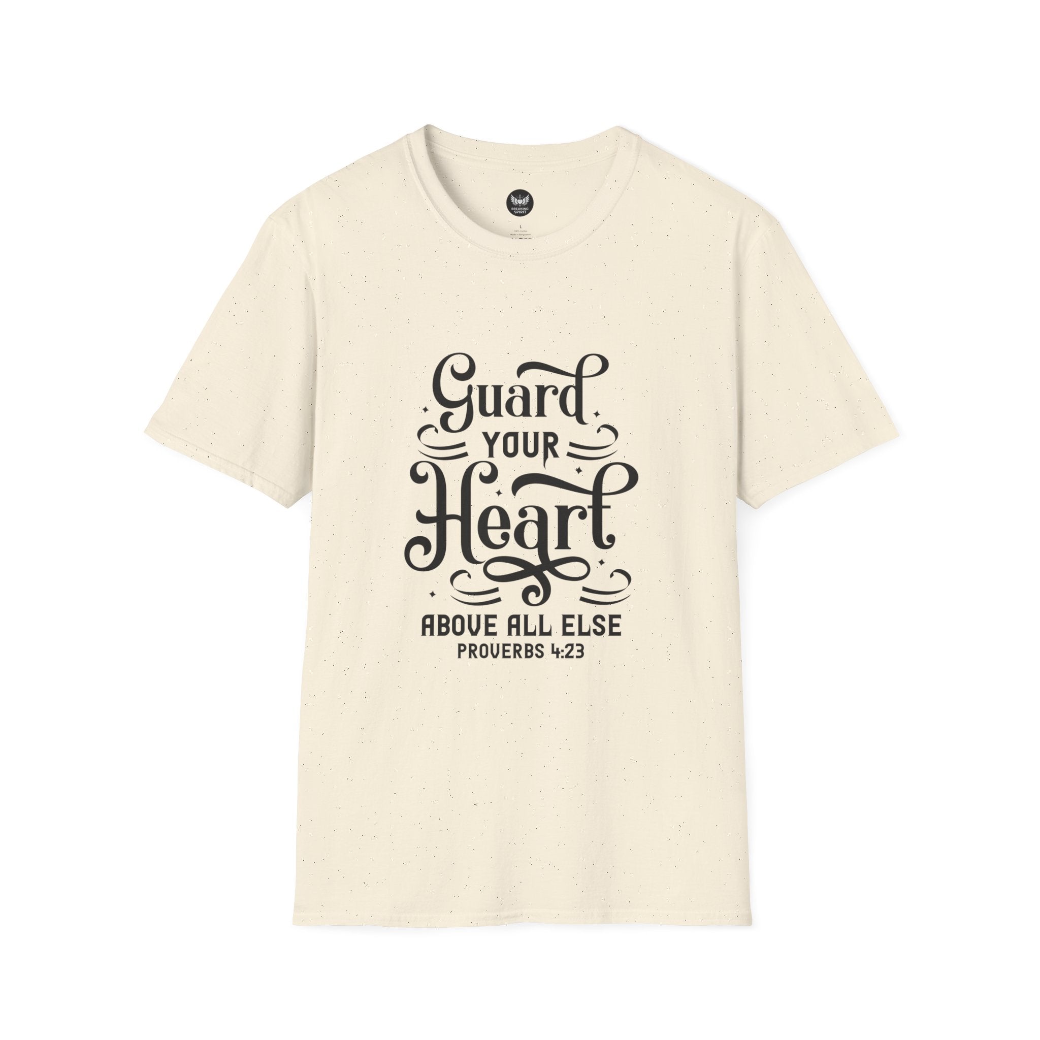 Guard Your Heart T-Shirt — Proverbs 4:23 Inspirational Faith Tee