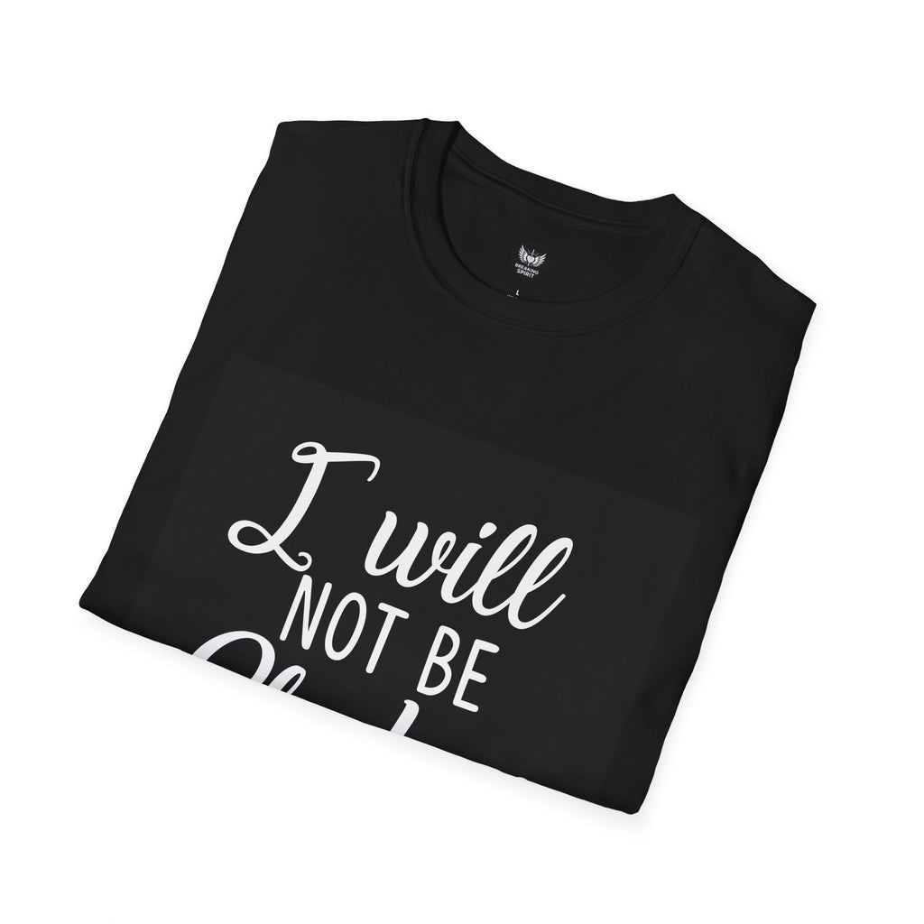 Camiseta No Seré Conmovido — Salmo 46:8 Camiseta Cristiana Inspiradora