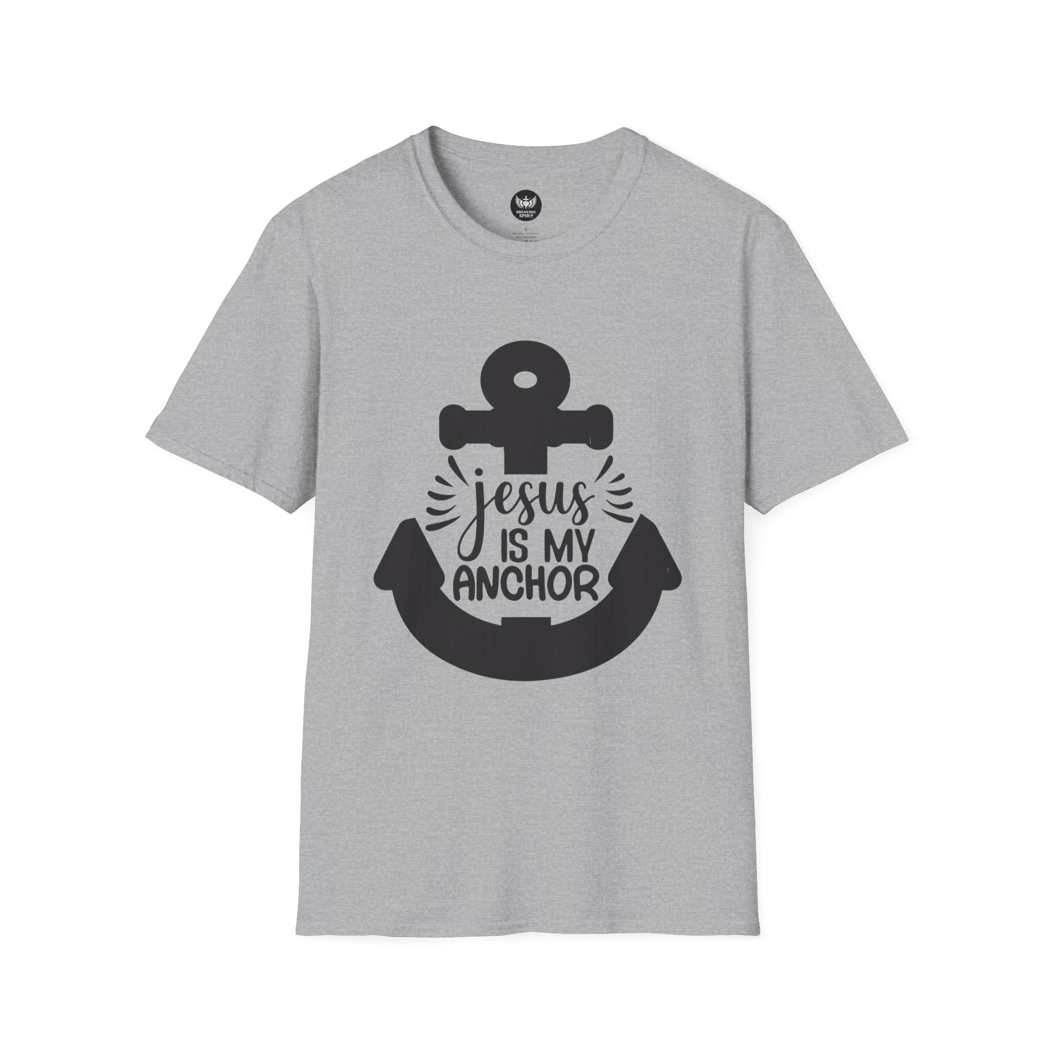 Jesus Is My Anchor T-Shirt — Christian Faith Anchor Tee