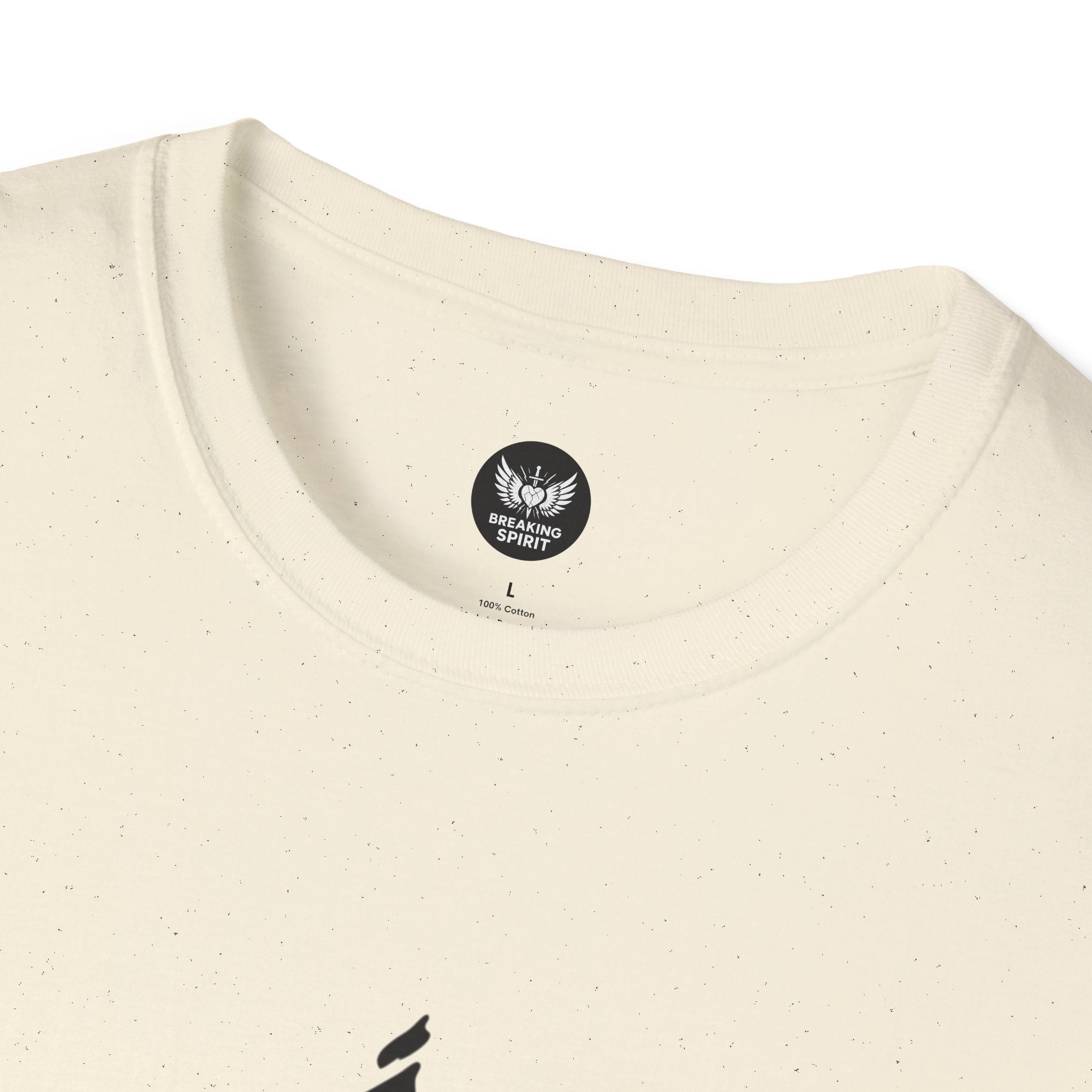 Camiseta Cruzada Pincelada Cristiana — Camiseta Gráfica de Fe Minimalista