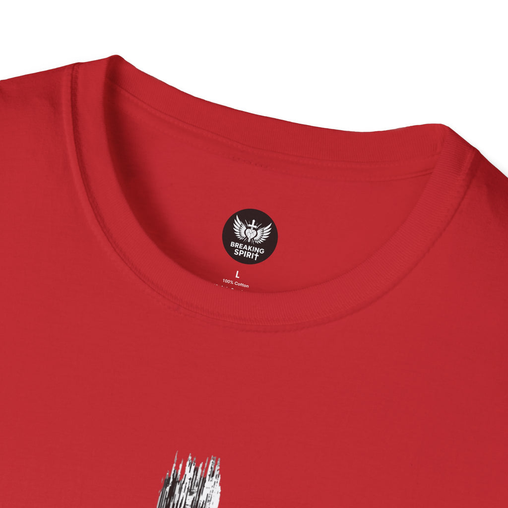 Christian Cross T-Shirt — Minimal Grunge Faith Tee