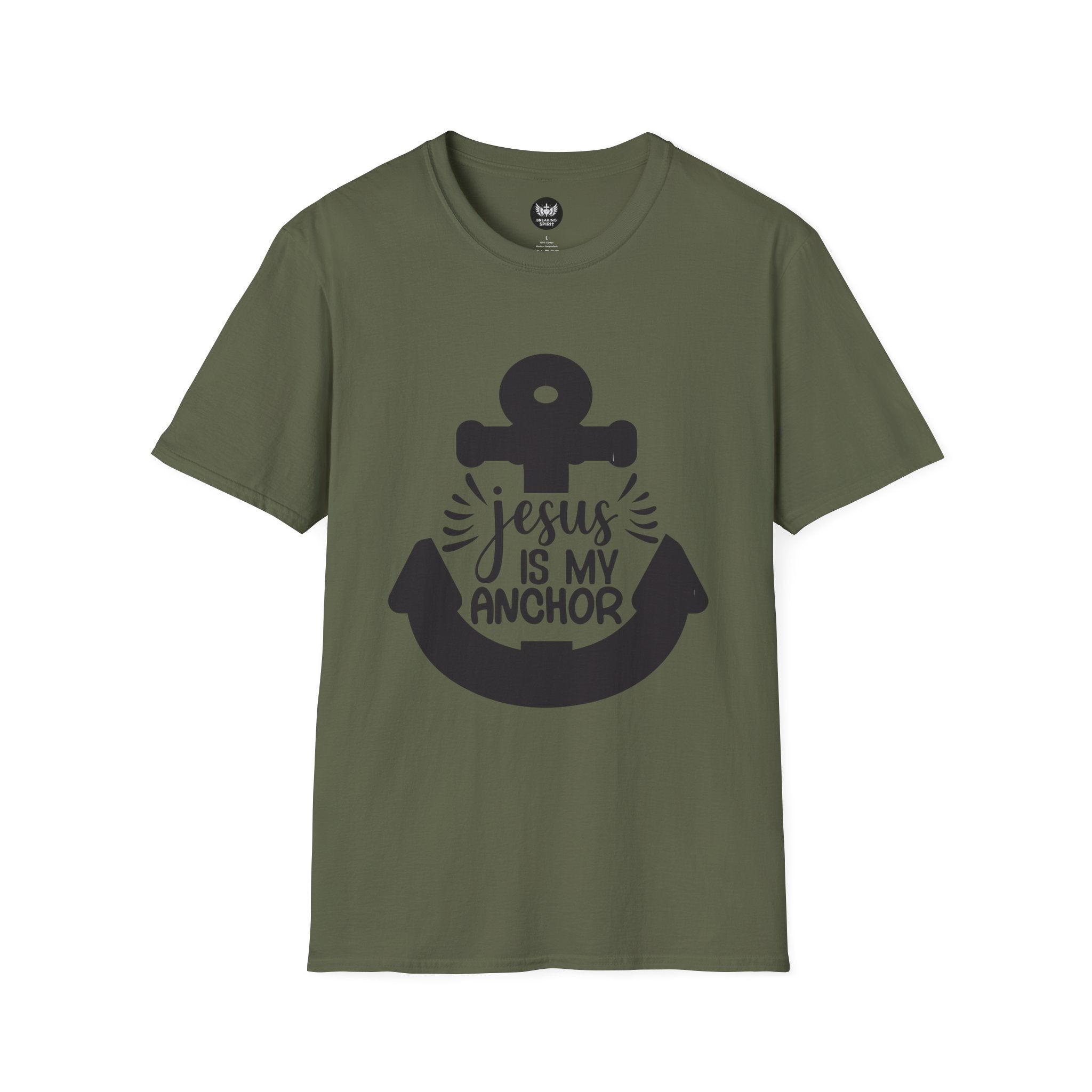 Jesus Is My Anchor T-Shirt — Christian Faith Anchor Tee
