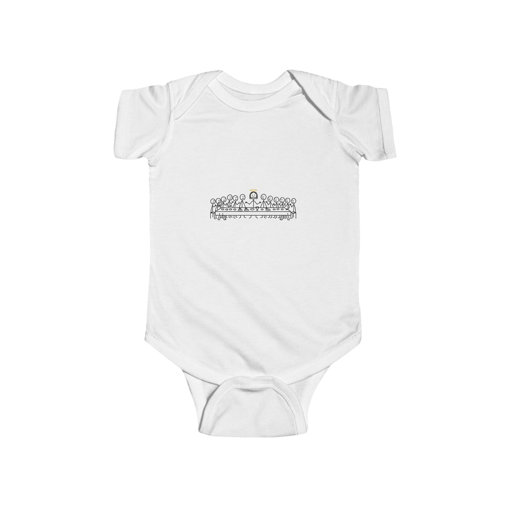 Tiny Crowned Baby, Infant Bodysuit | Minimal Line Art Newborn