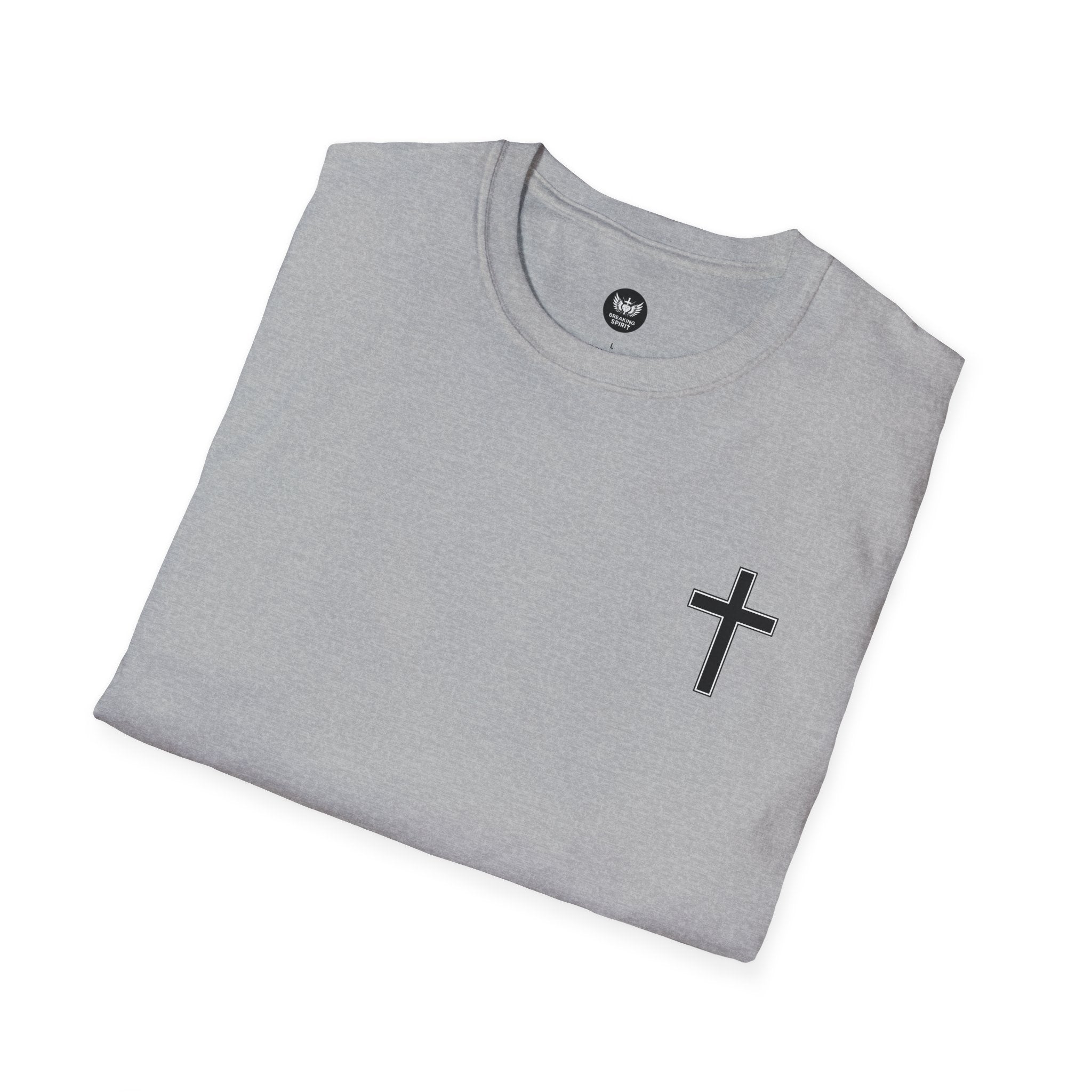 Christian T-Shirt — "Just God" Cross Faith Tee