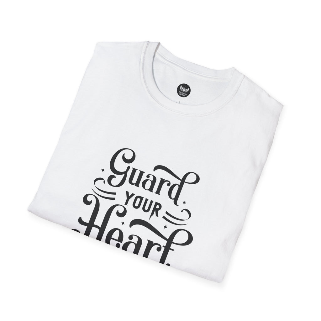 Camiseta Protege Tu Corazón — Proverbios 4:23 Camiseta de Fe Inspiradora