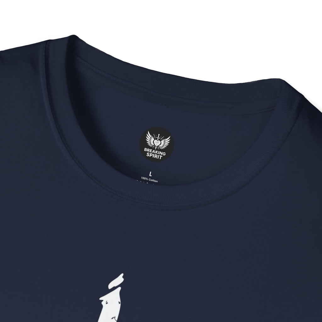 Camiseta Cruzada Pincelada — Camiseta Minimalista de Fe Cristiana