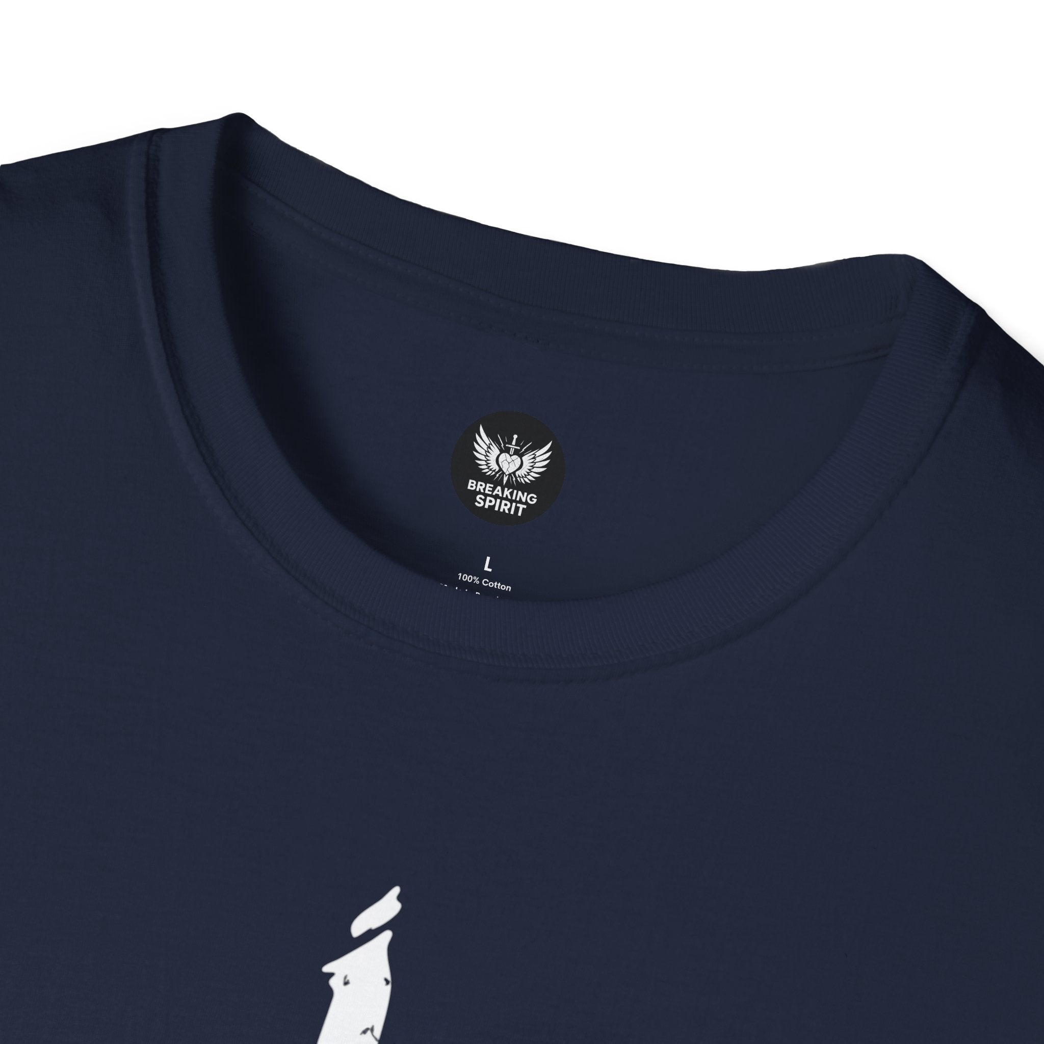Camiseta Cruzada Pincelada — Camiseta Minimalista de Fe Cristiana