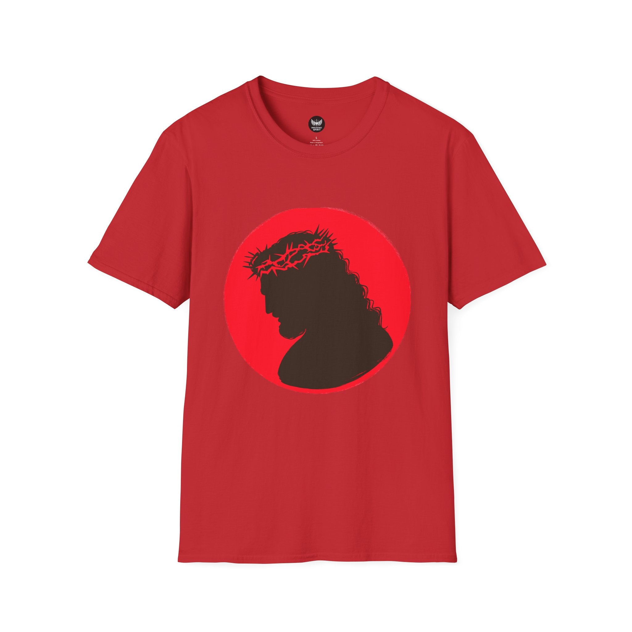 Jesus Silhouette T‑Shirt - Crown of Thorns Christian Tee
