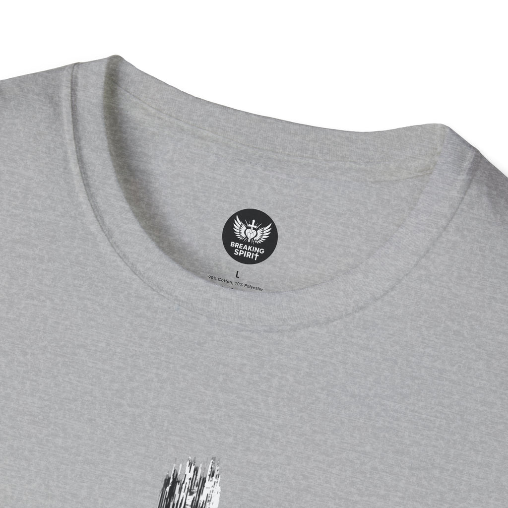 Christian Cross T-Shirt — Minimal Grunge Faith Tee