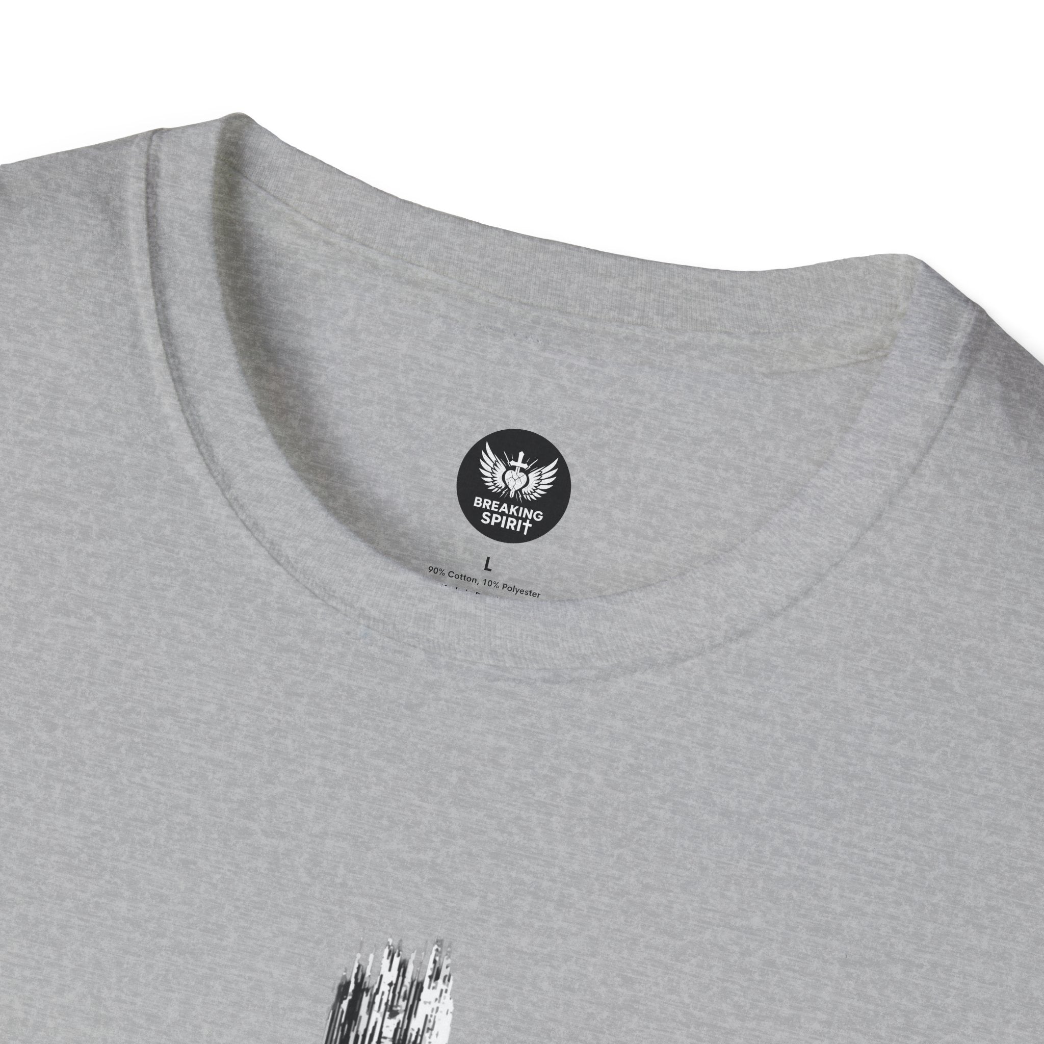 Christian Cross T-Shirt — Minimal Grunge Faith Tee
