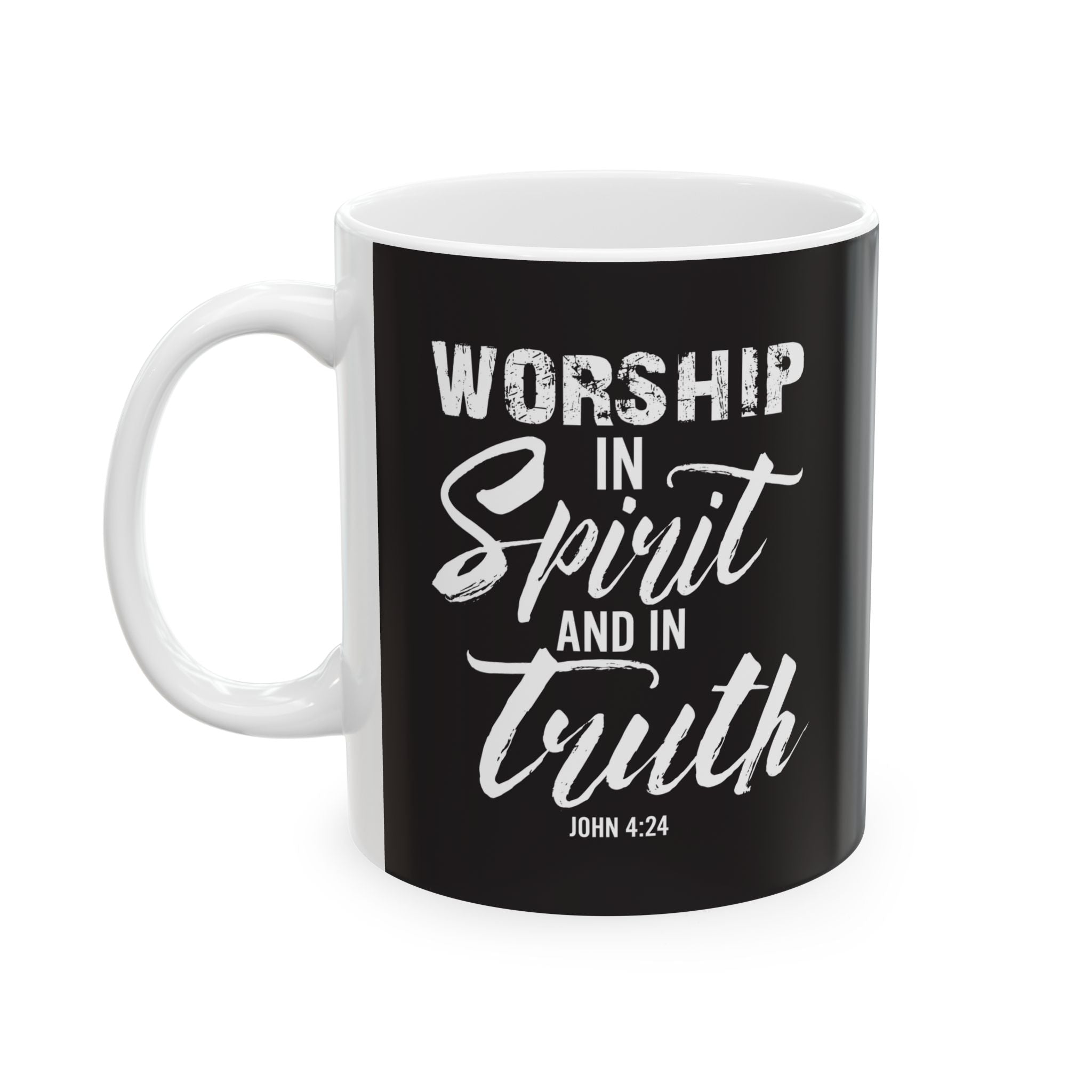 Worship Servant Mug — Inspirational Church Coffee Cup (11oz/15oz)