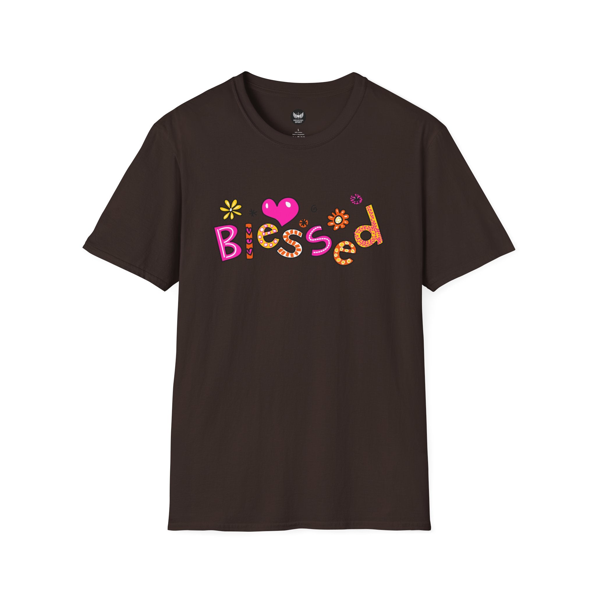 Blessed Floral Heart T-Shirt