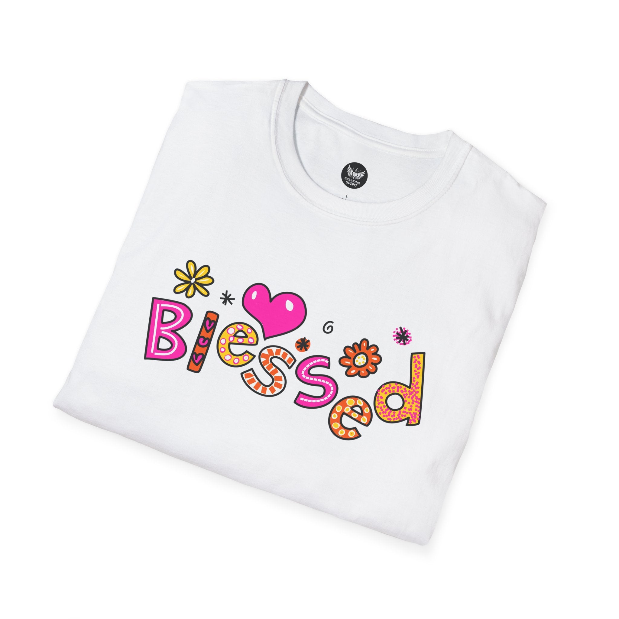 Blessed Floral Heart T-Shirt