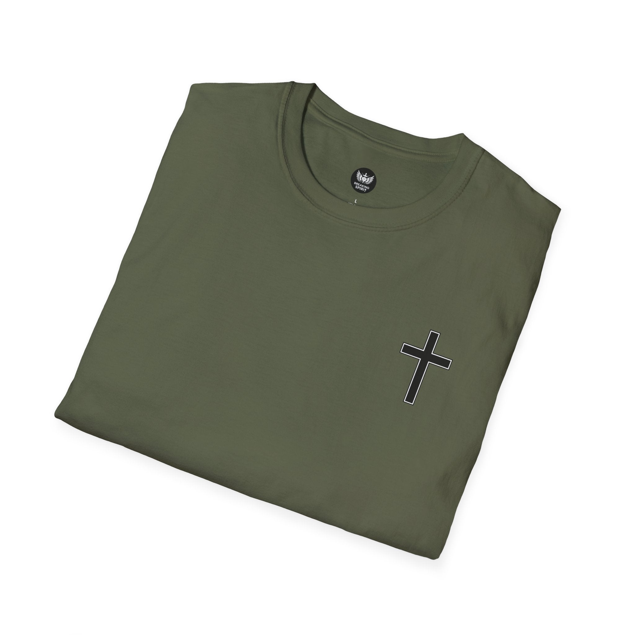 Christian T-Shirt — "Just God" Cross Faith Tee