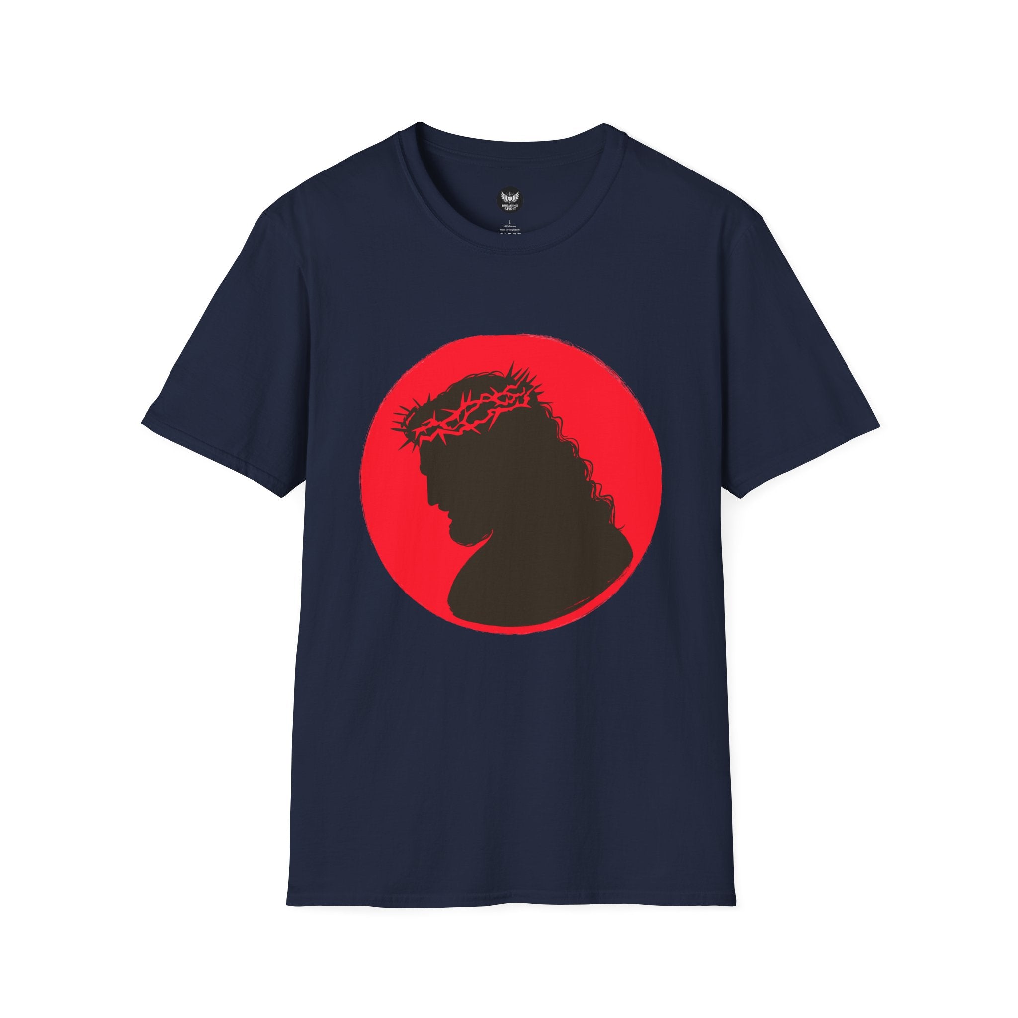 Jesus Silhouette T‑Shirt - Crown of Thorns Christian Tee