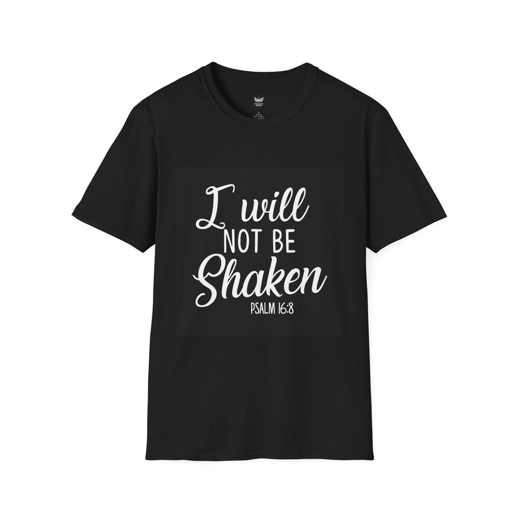 Camiseta No Seré Conmovido — Salmo 46:8 Camiseta Cristiana Inspiradora