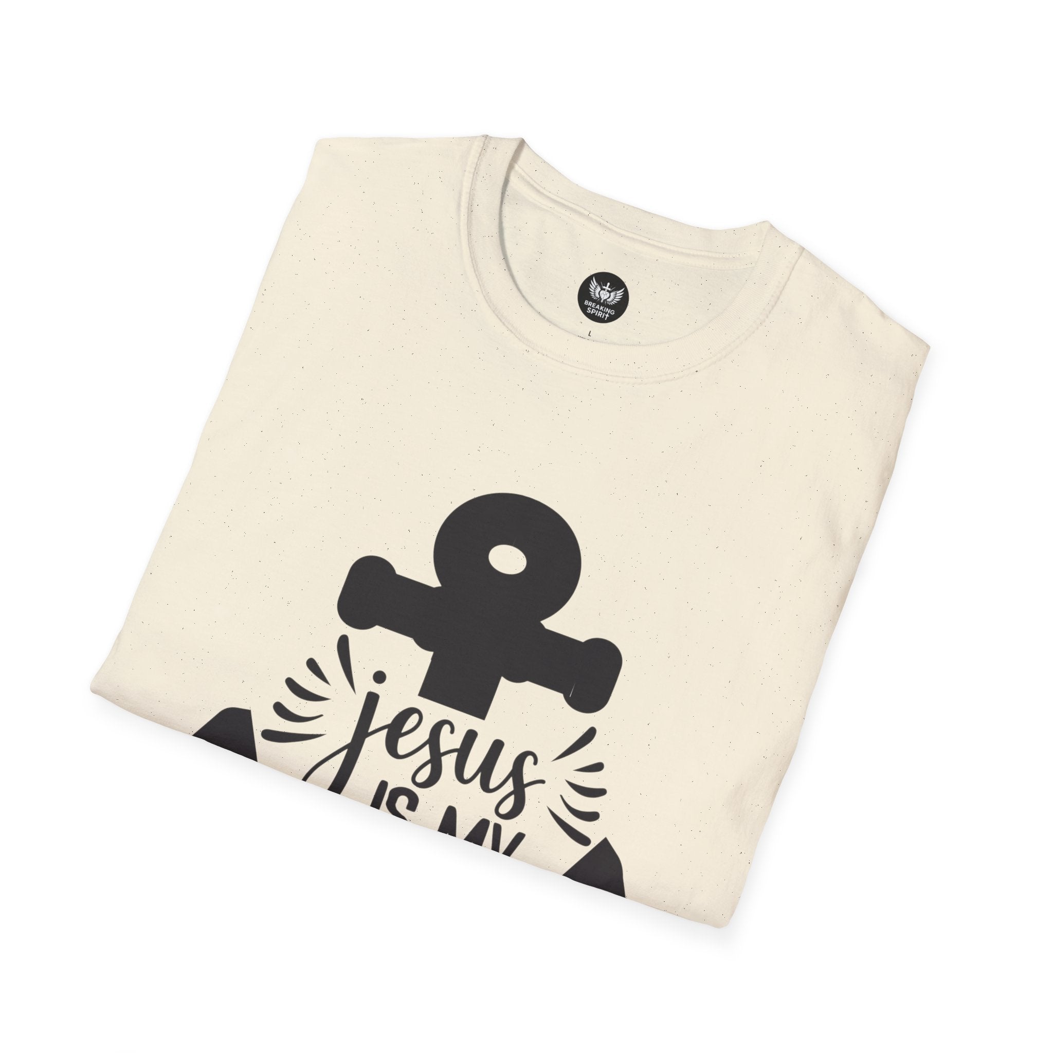 Jesus Is My Anchor T-Shirt — Christian Faith Anchor Tee