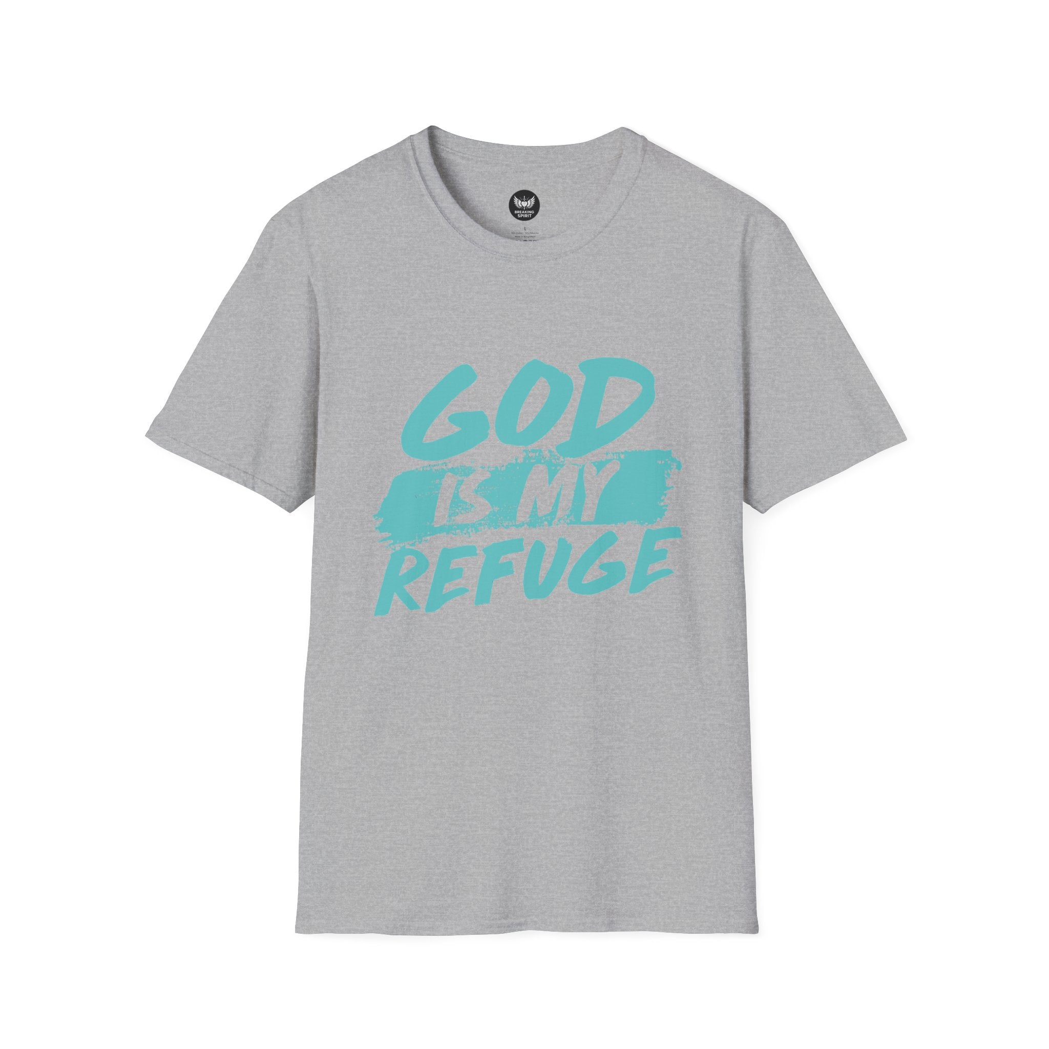 God Is My Refuge T-Shirt — Christian Faith Tee
