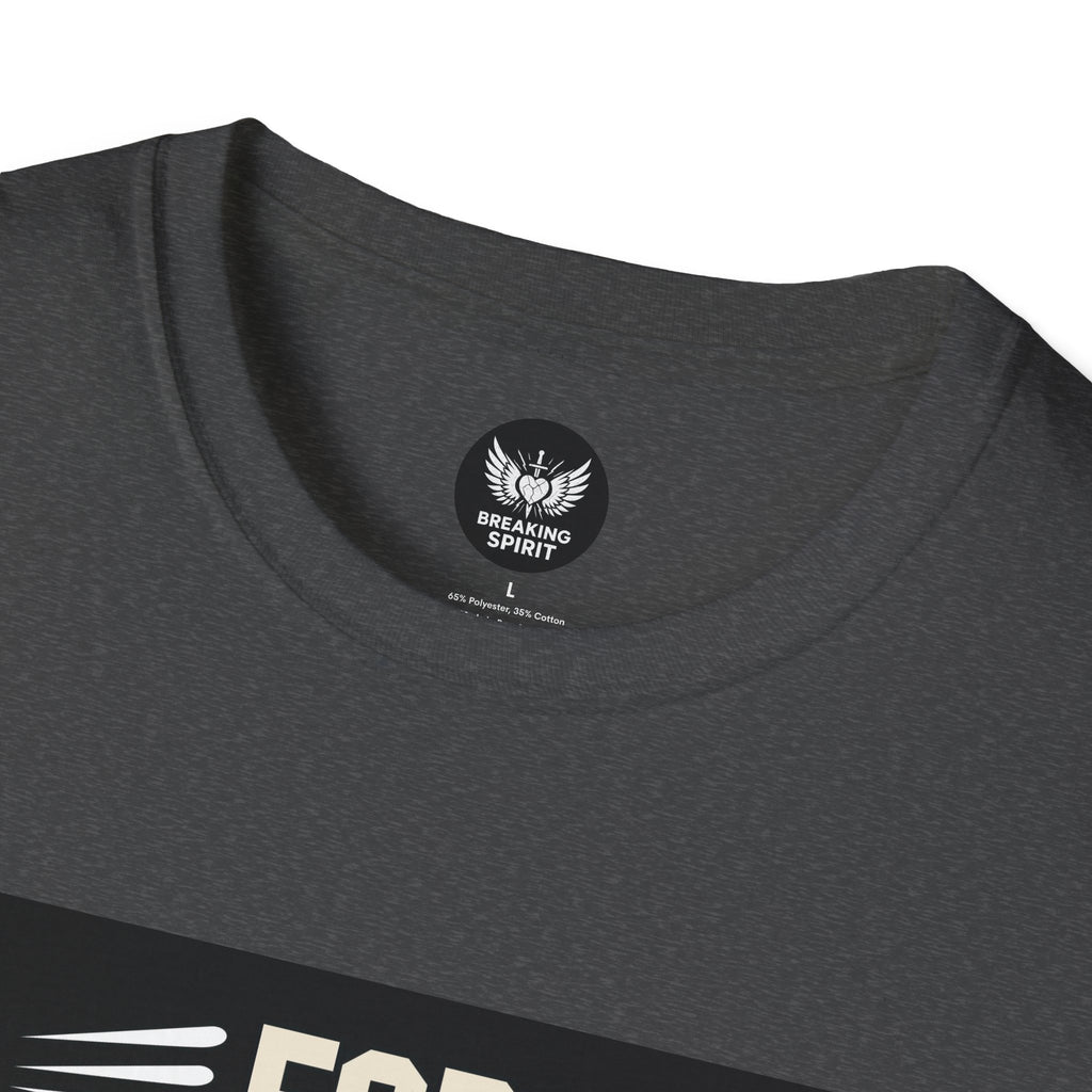 Camiseta de fe — Camiseta gráfica cristiana "Porque por fe andamos, no por vista"
