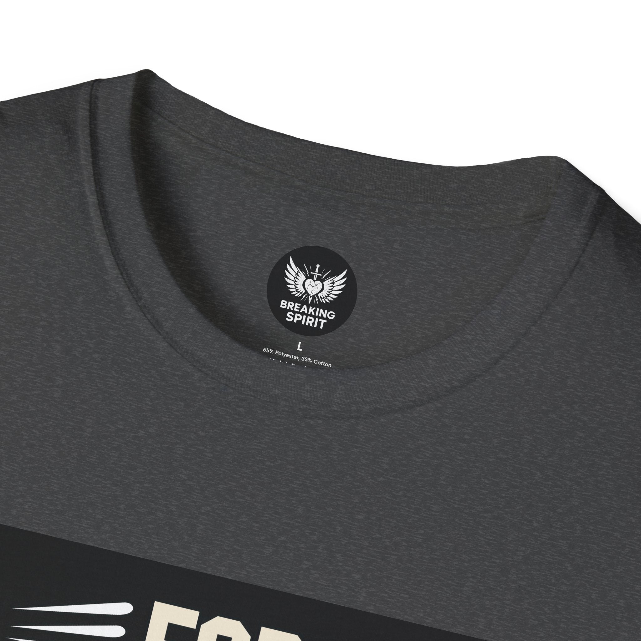 Camiseta de fe — Camiseta gráfica cristiana "Porque por fe andamos, no por vista"