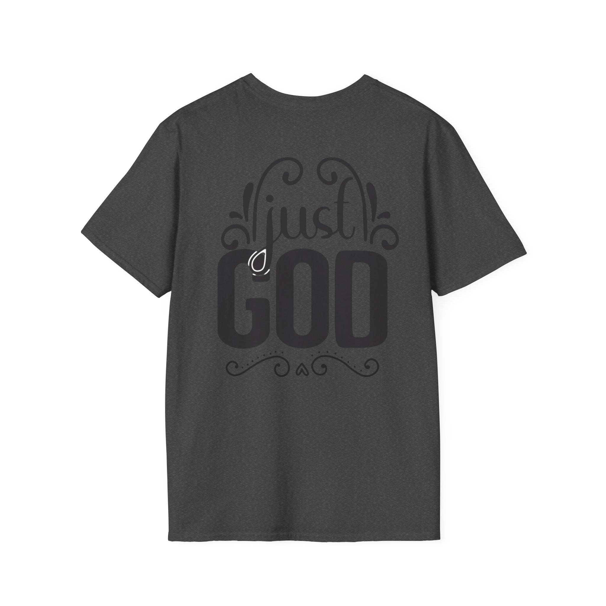 Christian T-Shirt — "Just God" Cross Faith Tee