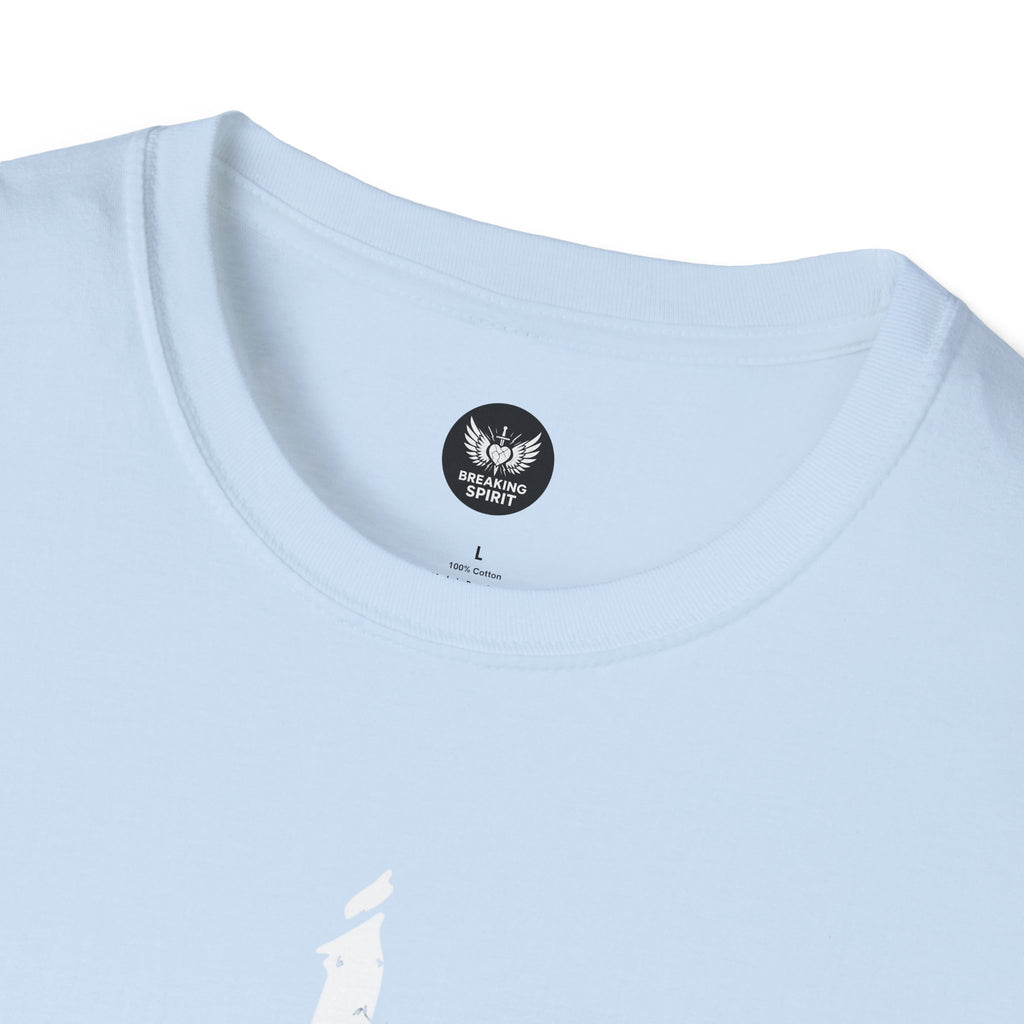 Camiseta Cruzada Pincelada — Camiseta Minimalista de Fe Cristiana
