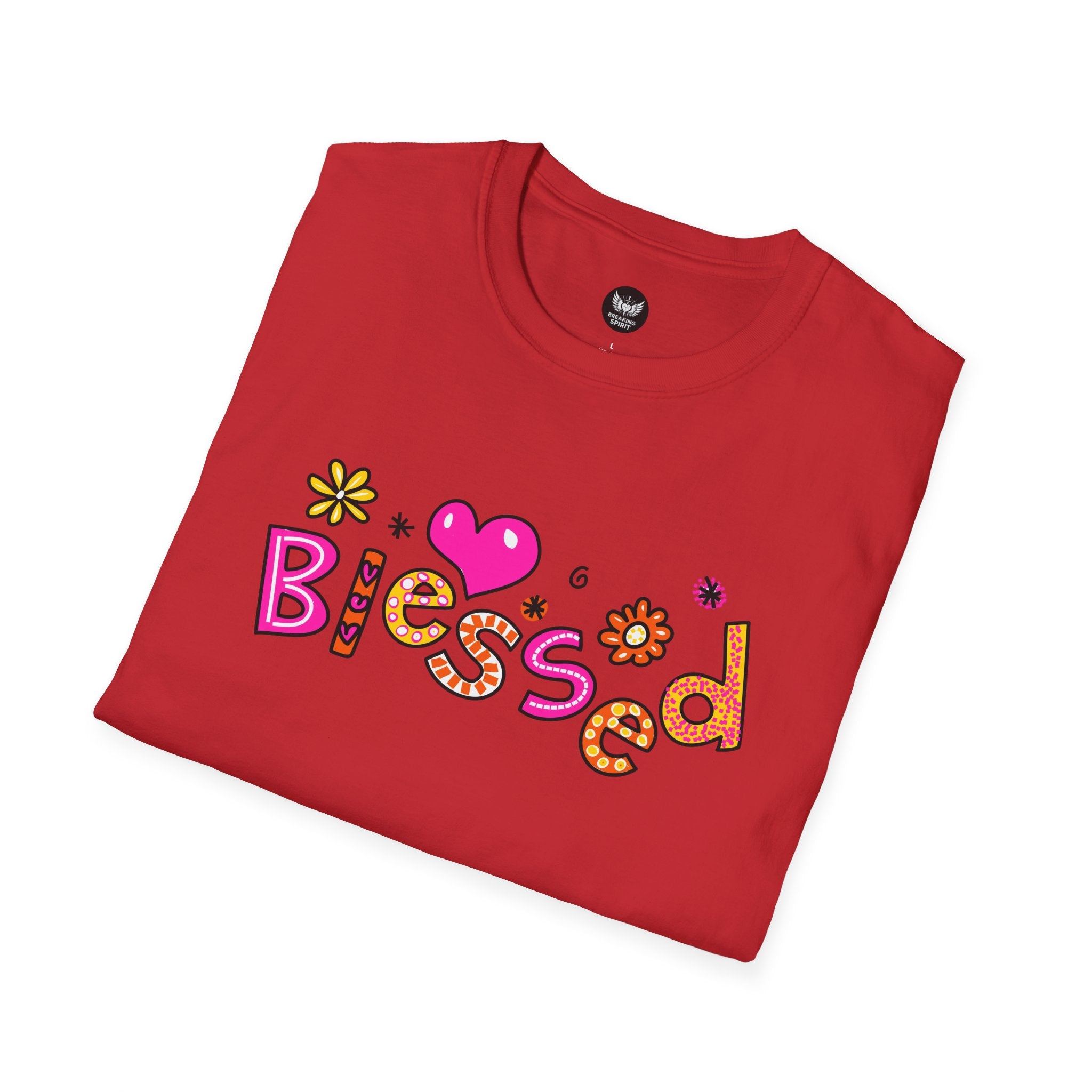 Blessed Floral Heart T-Shirt