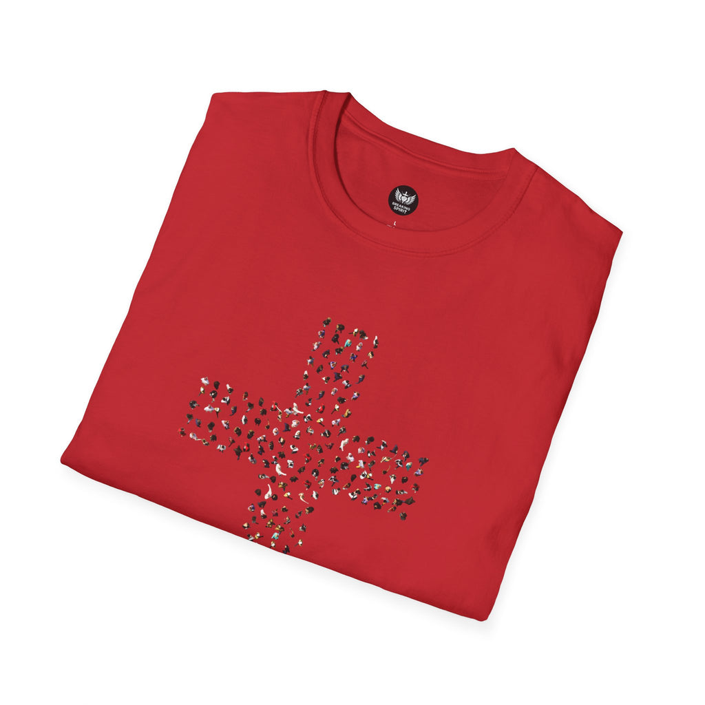 Camiseta Cruzada con Estampado de Leopardo