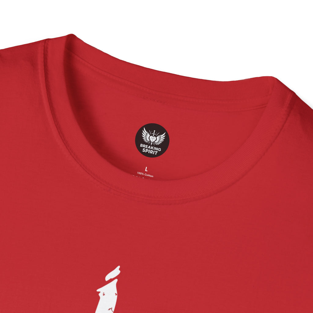Camiseta Cruzada Pincelada — Camiseta Minimalista de Fe Cristiana