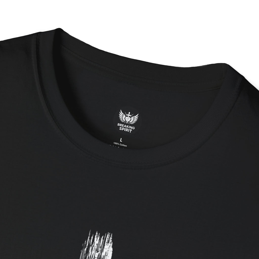 Christian Cross T-Shirt — Minimal Grunge Faith Tee