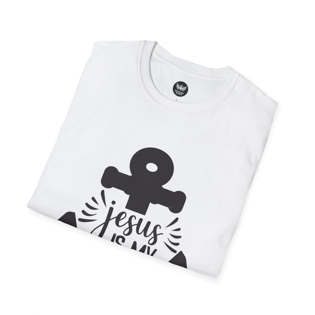 Jesus Is My Anchor T-Shirt — Christian Faith Anchor Tee