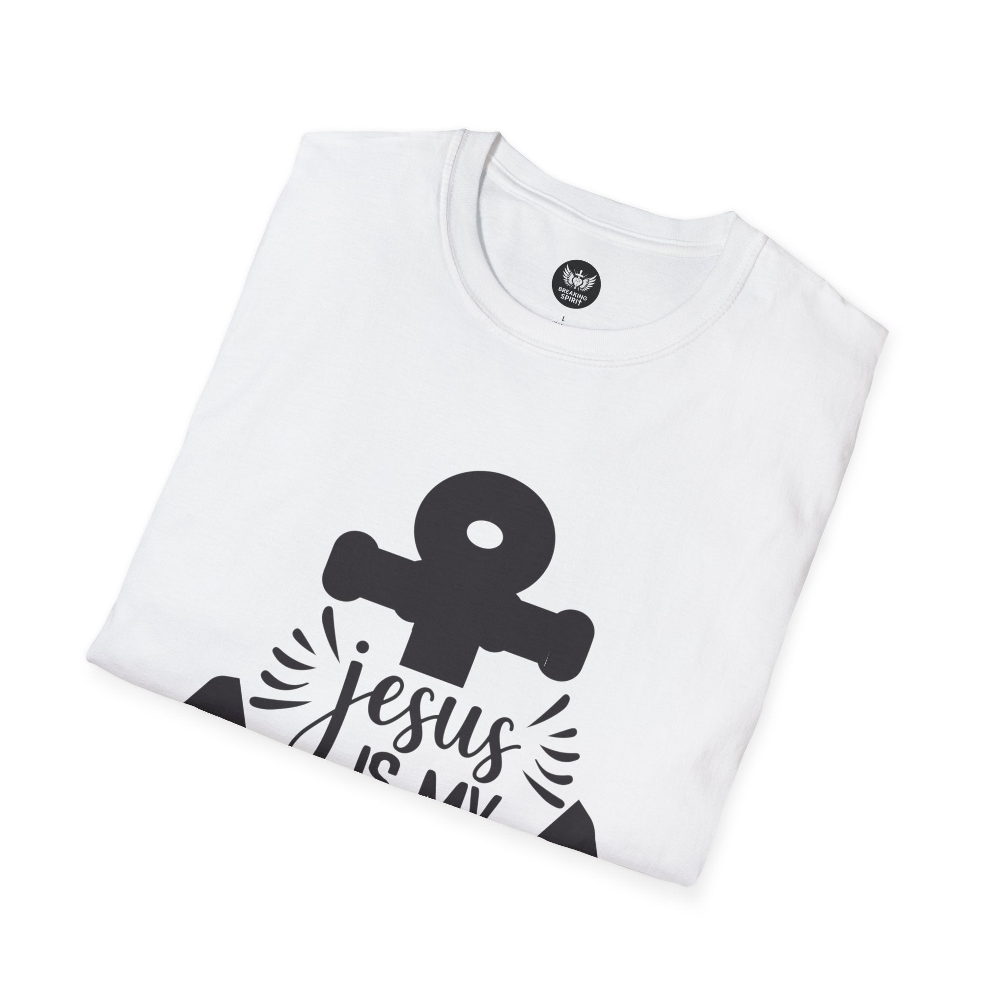 Jesus Is My Anchor T-Shirt — Christian Faith Anchor Tee