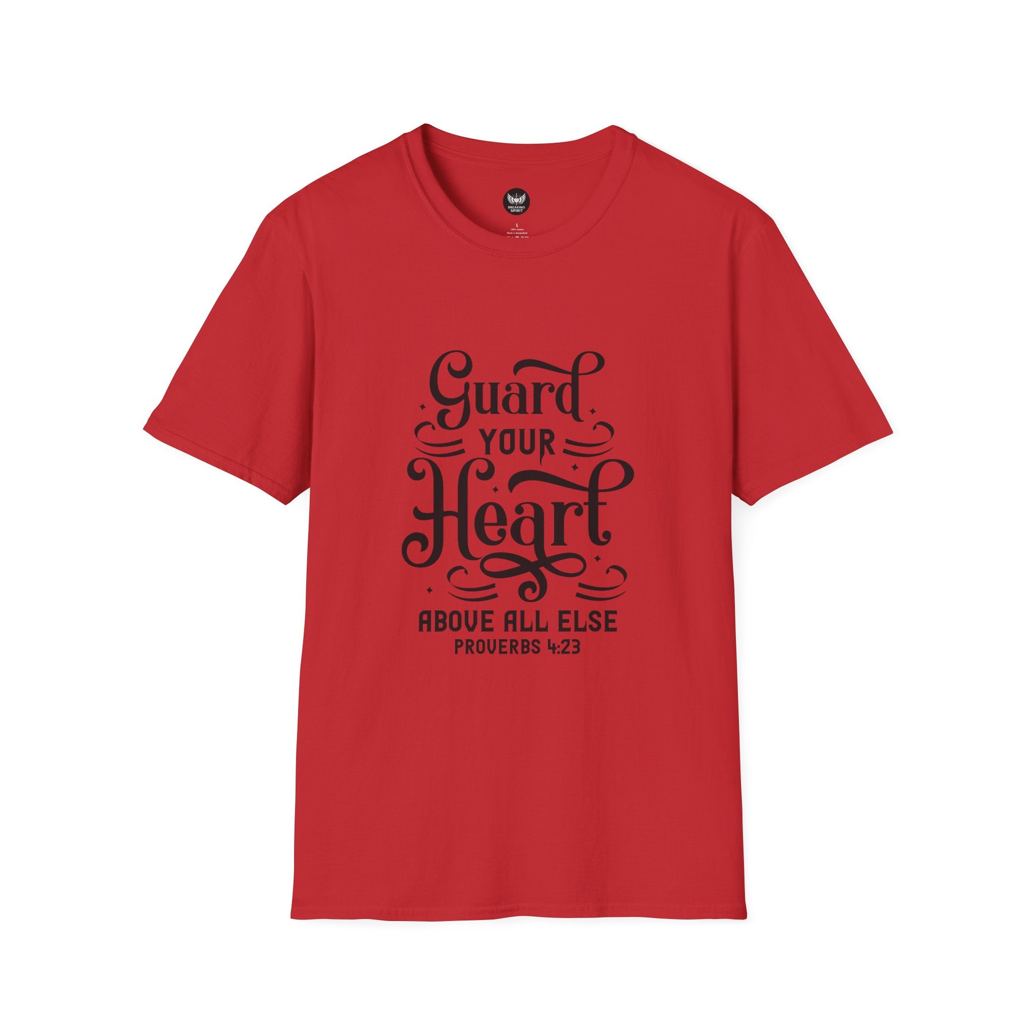 Guard Your Heart T-Shirt — Proverbs 4:23 Inspirational Faith Tee