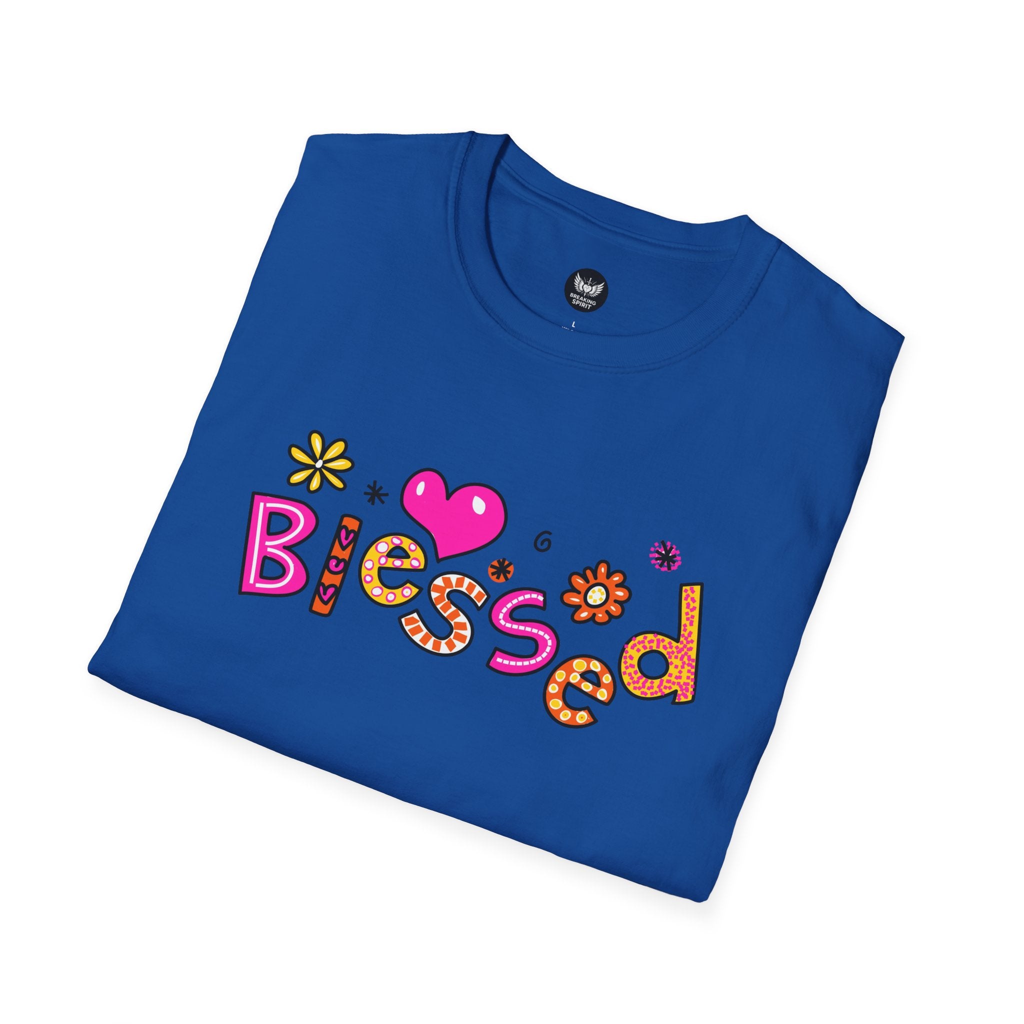 Blessed Floral Heart T-Shirt