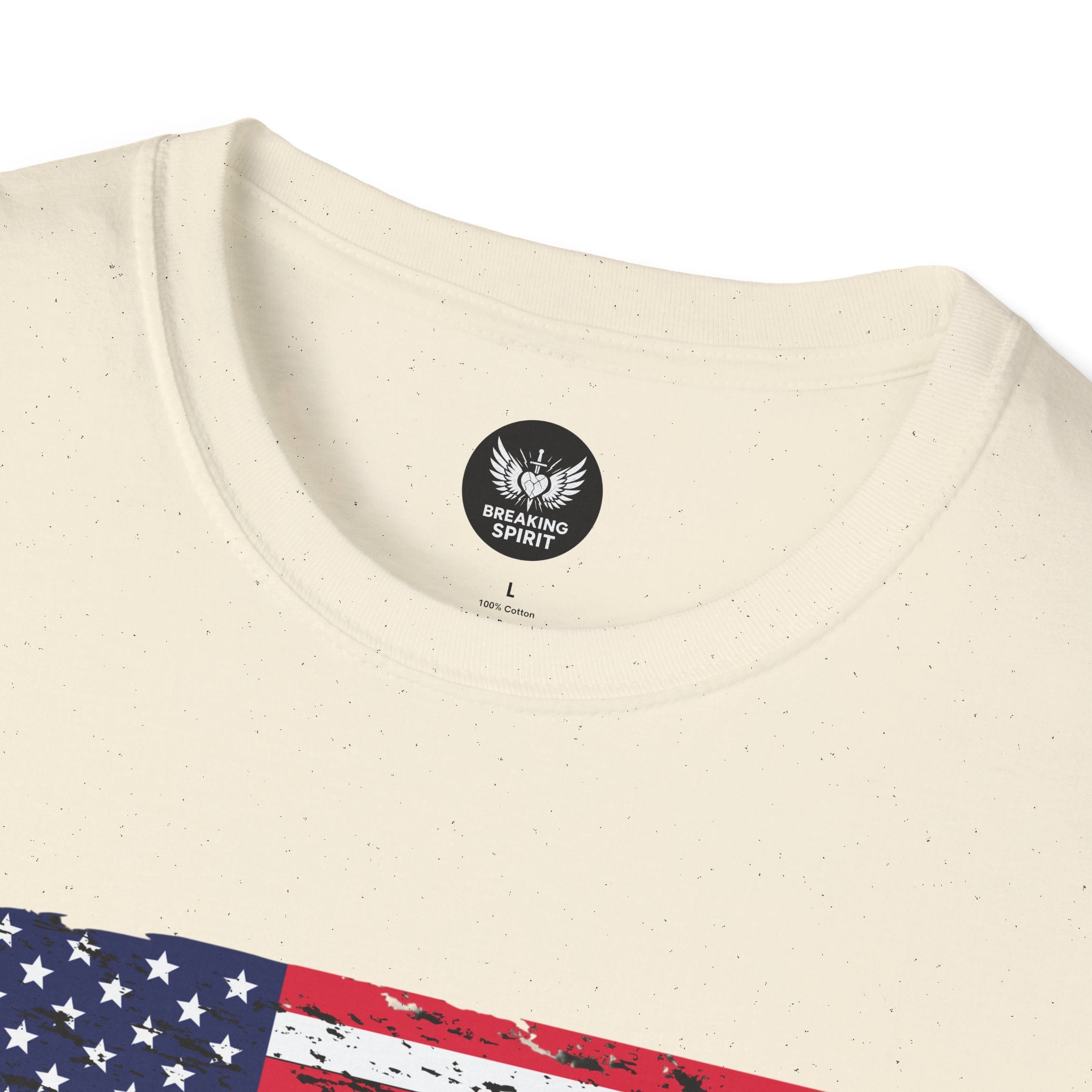 Distressed American Flag T-Shirt — Vintage USA Patriotic Tee