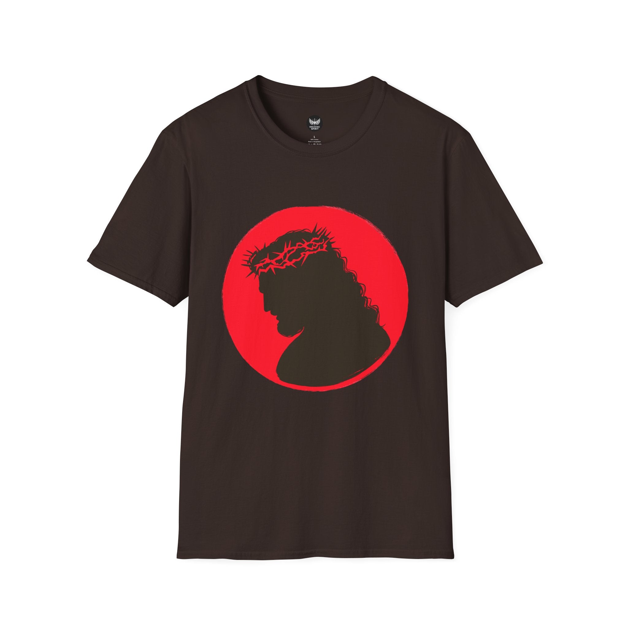 Jesus Silhouette T‑Shirt - Crown of Thorns Christian Tee