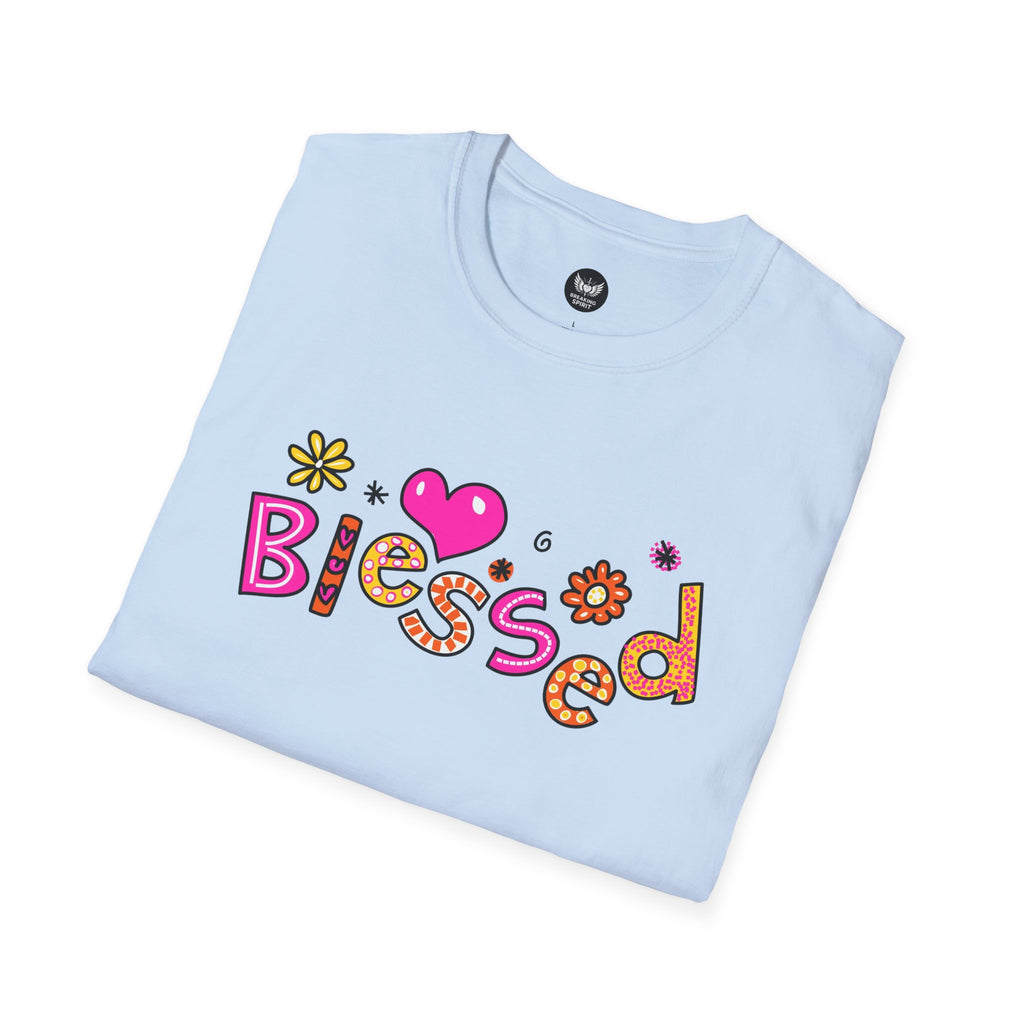 Blessed Floral Heart T-Shirt