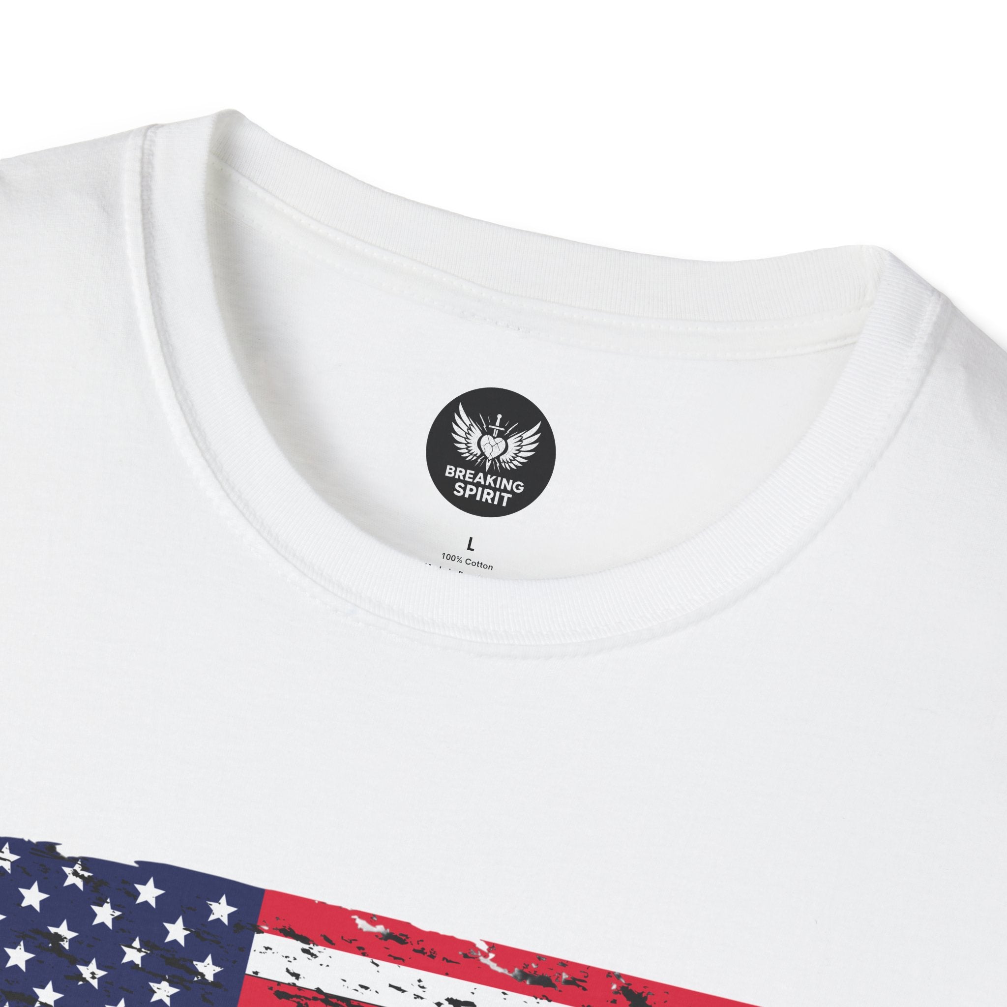 Distressed American Flag T-Shirt — Vintage USA Patriotic Tee