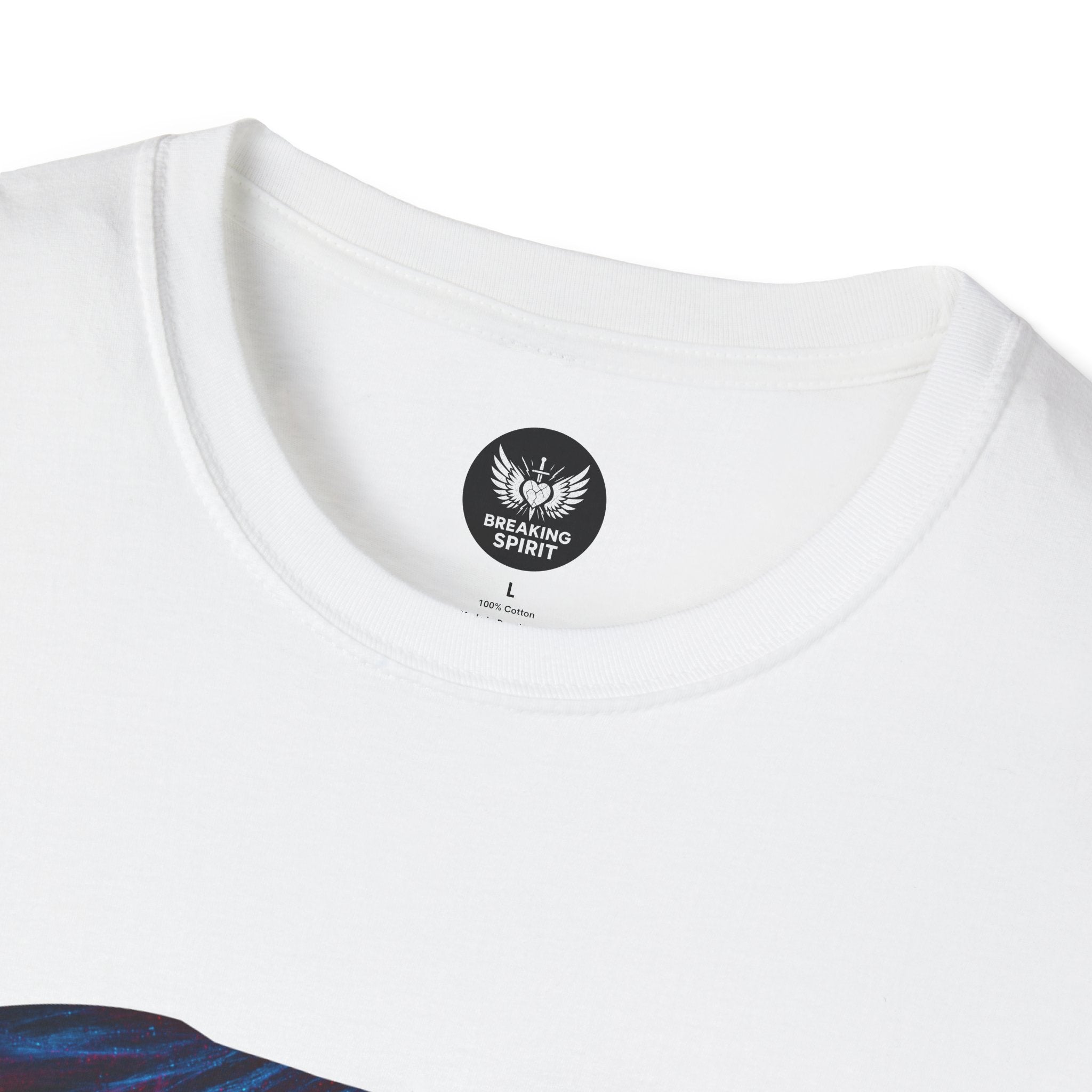 Cross, Equals, Heart shirt | Christian faith brushstroke design T-Shirt