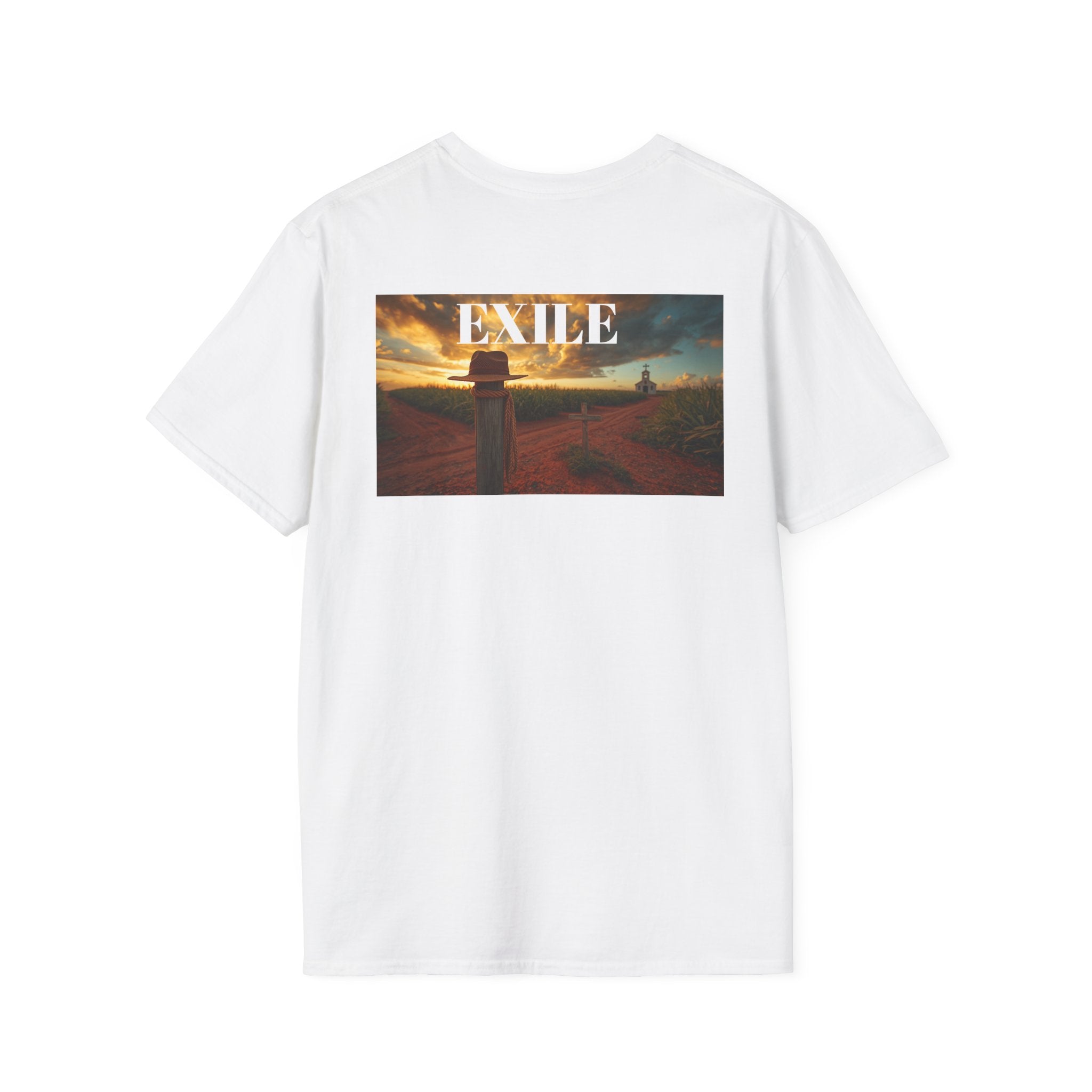 EXILE Scenic Graphic T‑Shirt — Vintage Sunset Road Print