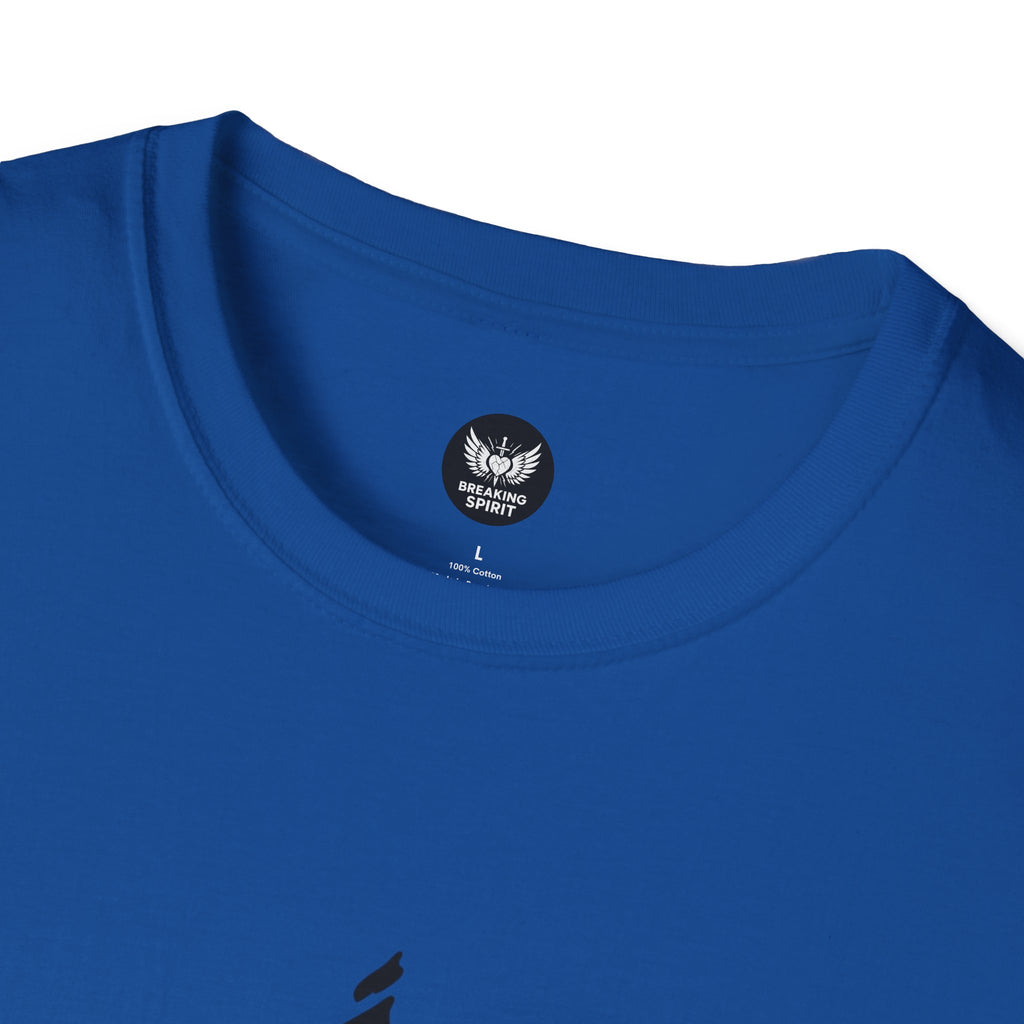 Camiseta Cruzada Pincelada Cristiana — Camiseta Gráfica de Fe Minimalista