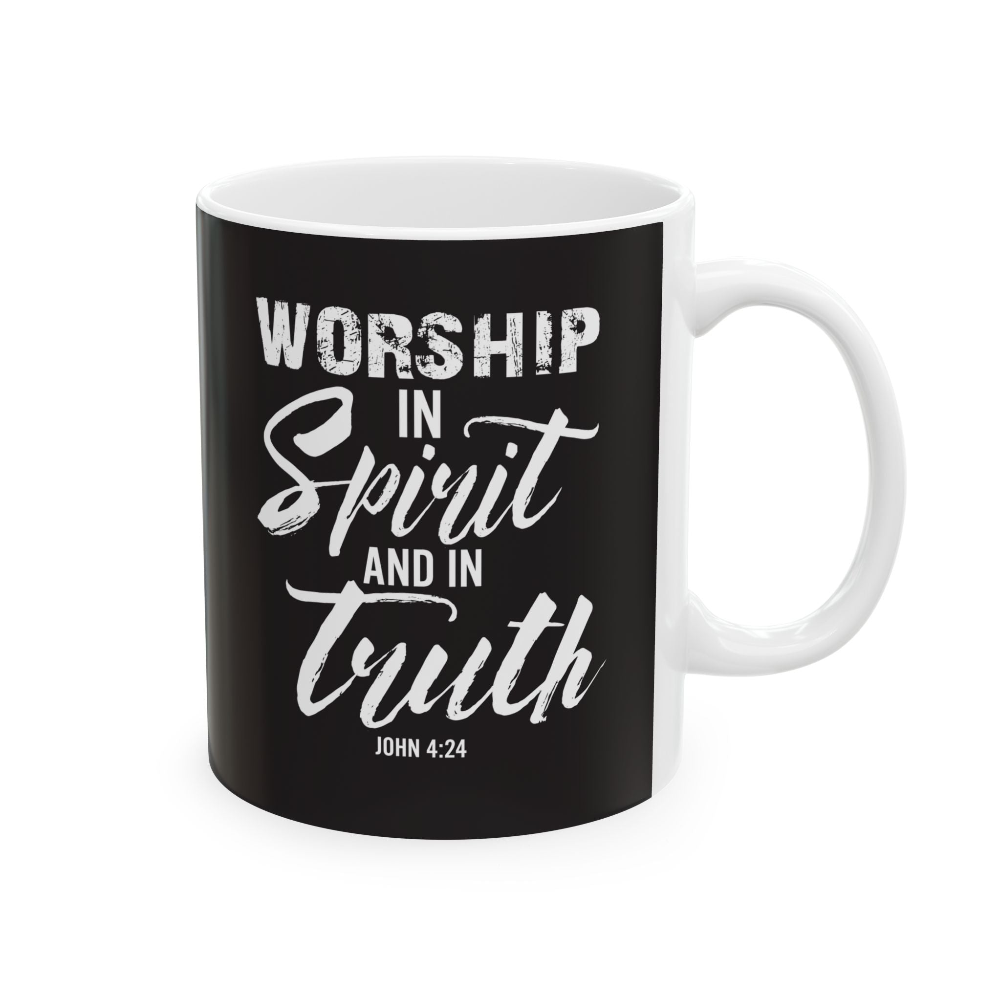 Worship Servant Mug — Inspirational Church Coffee Cup (11oz/15oz)