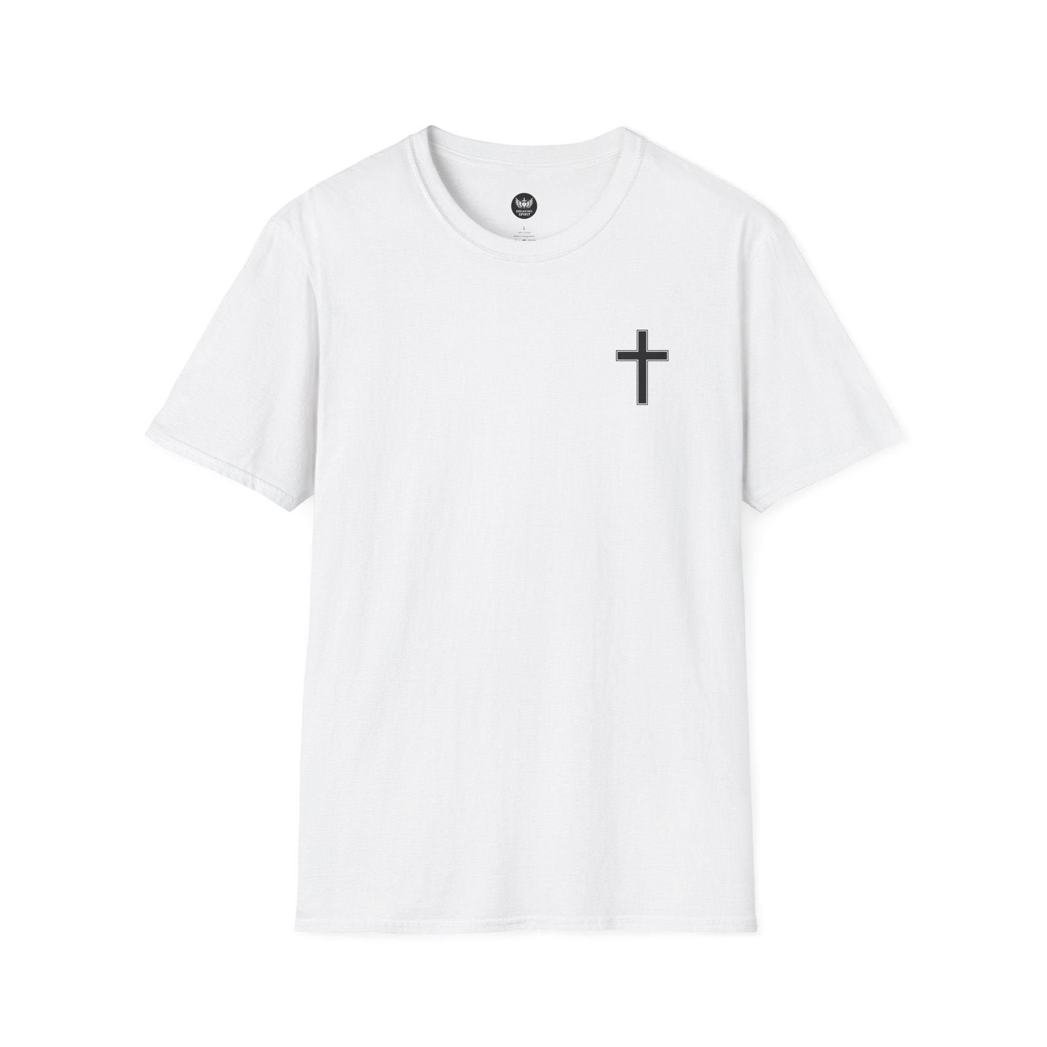 Christian T-Shirt — "Just God" Cross Faith Tee